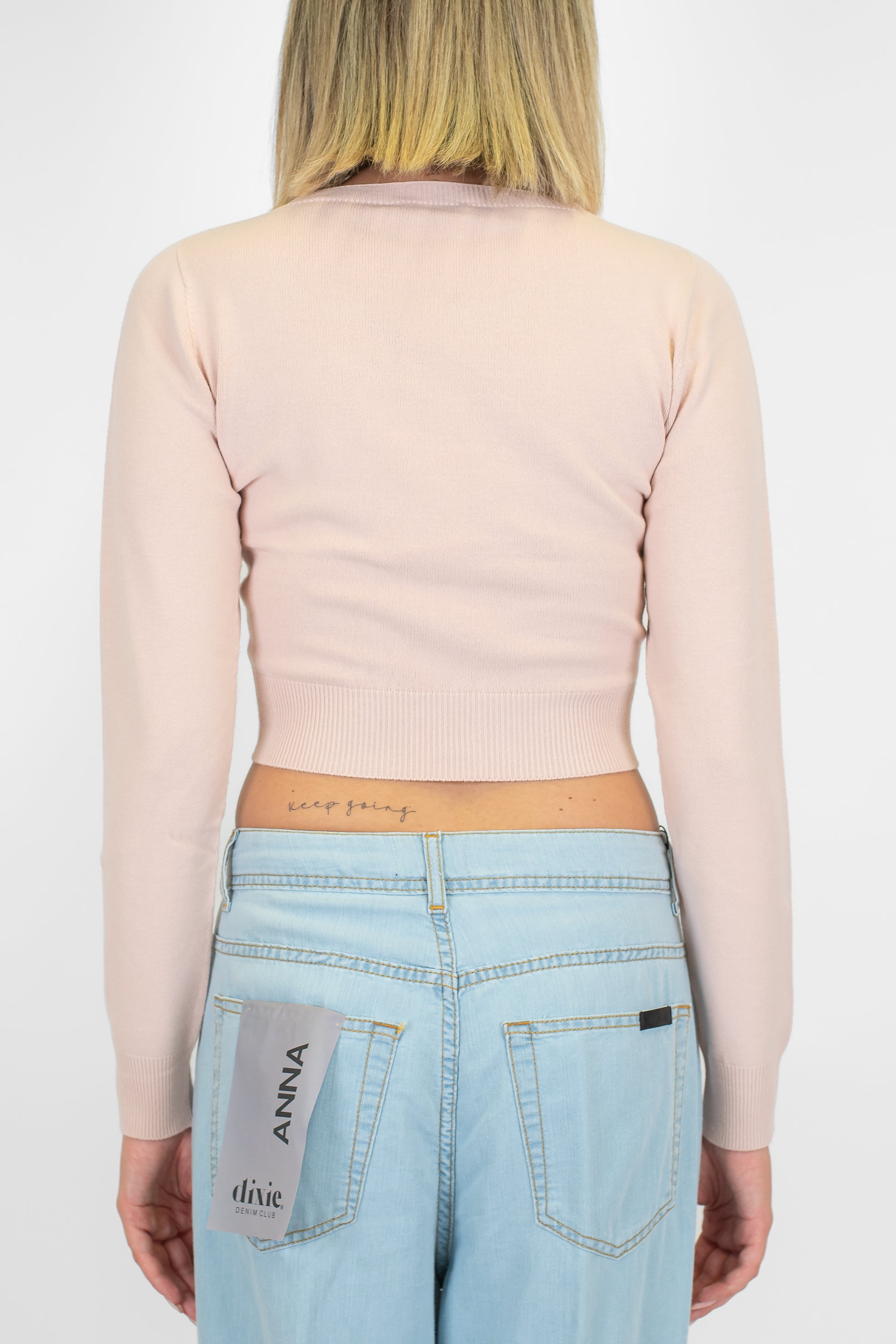 Kontatto - Maglia girocollo crop