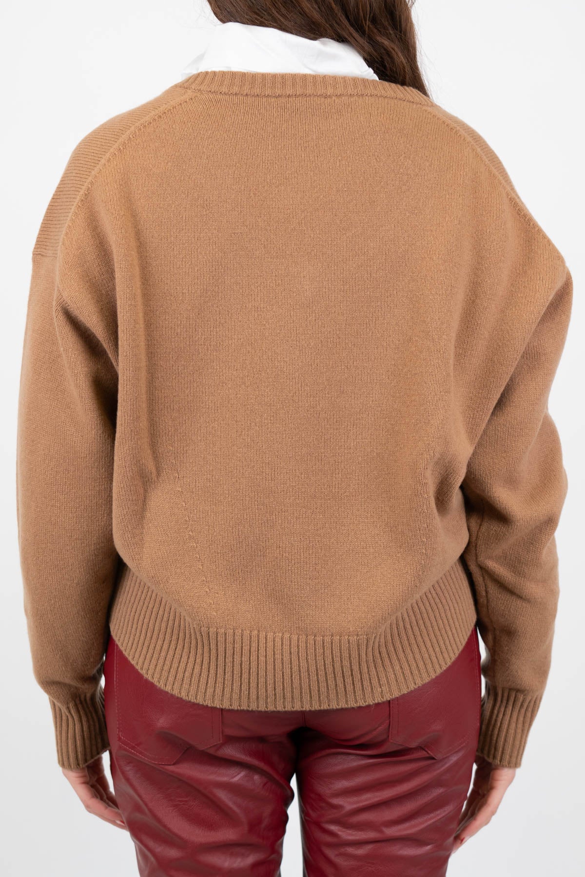 Dixie - Maglia scollo V in pura lana