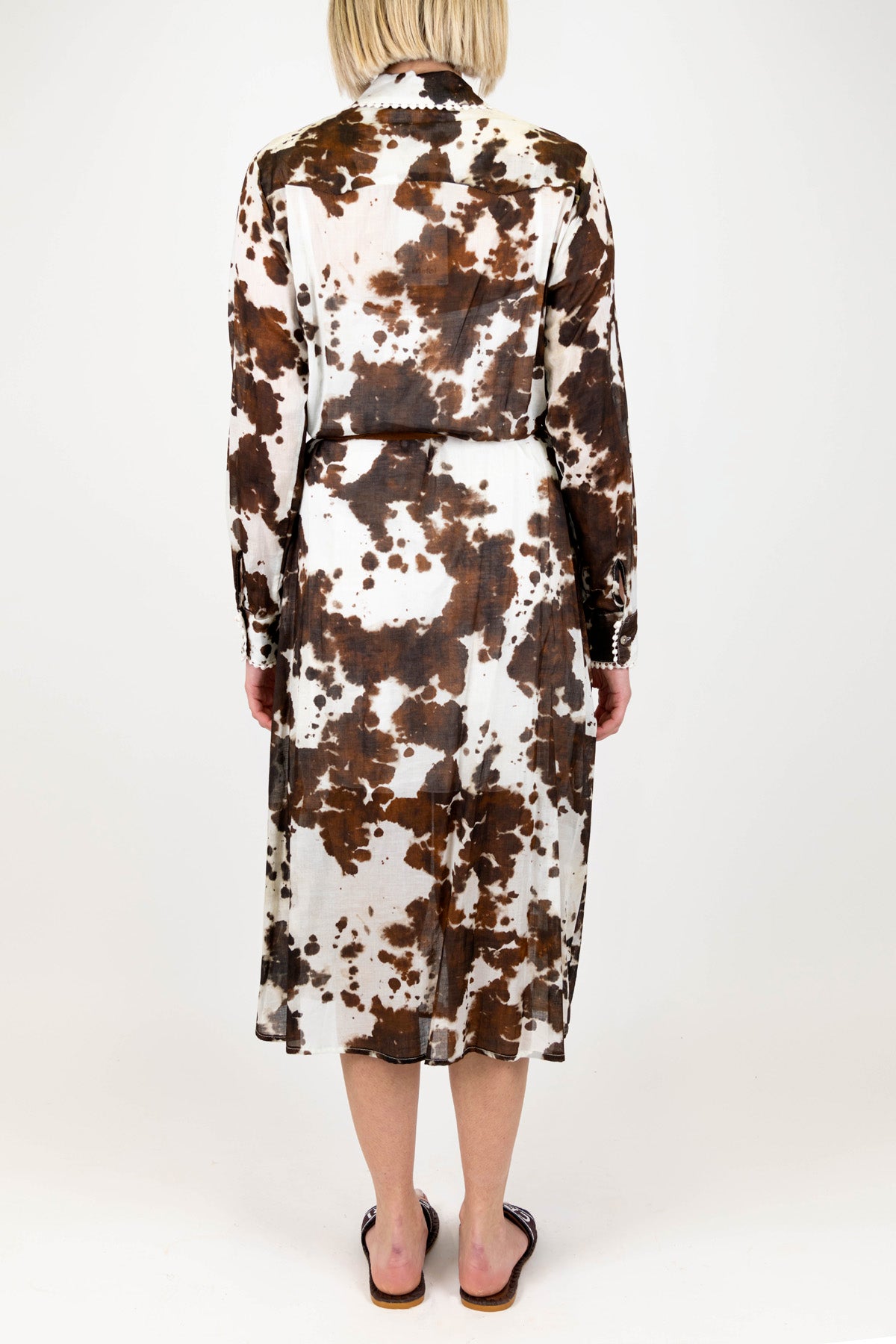 Motel - Chemisier fantasia muccata in mussola di cotone