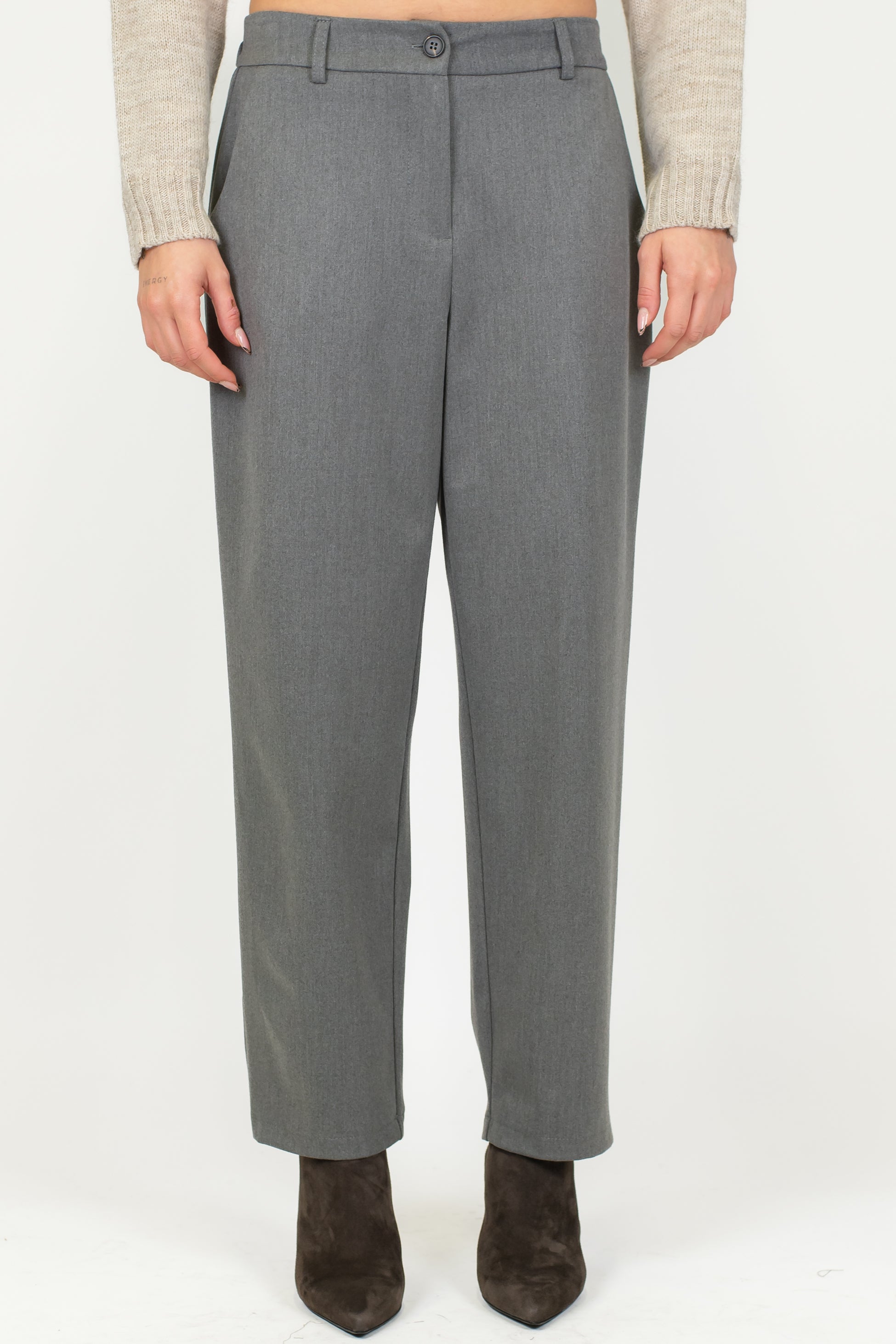 Tensione in - Pantalone in flanella slim