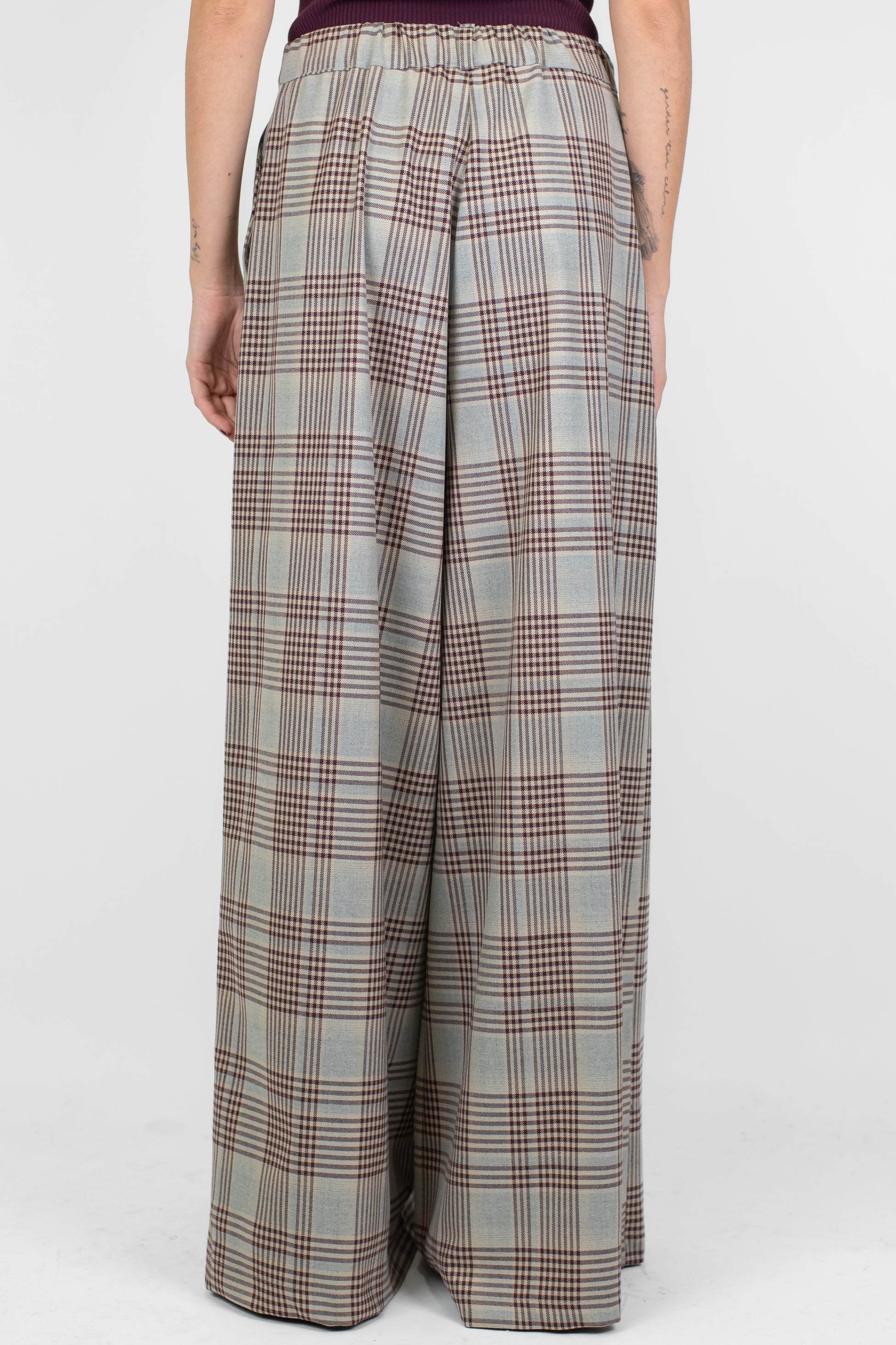 Tensione in - Pantalone palazzo fantasia principe di galles