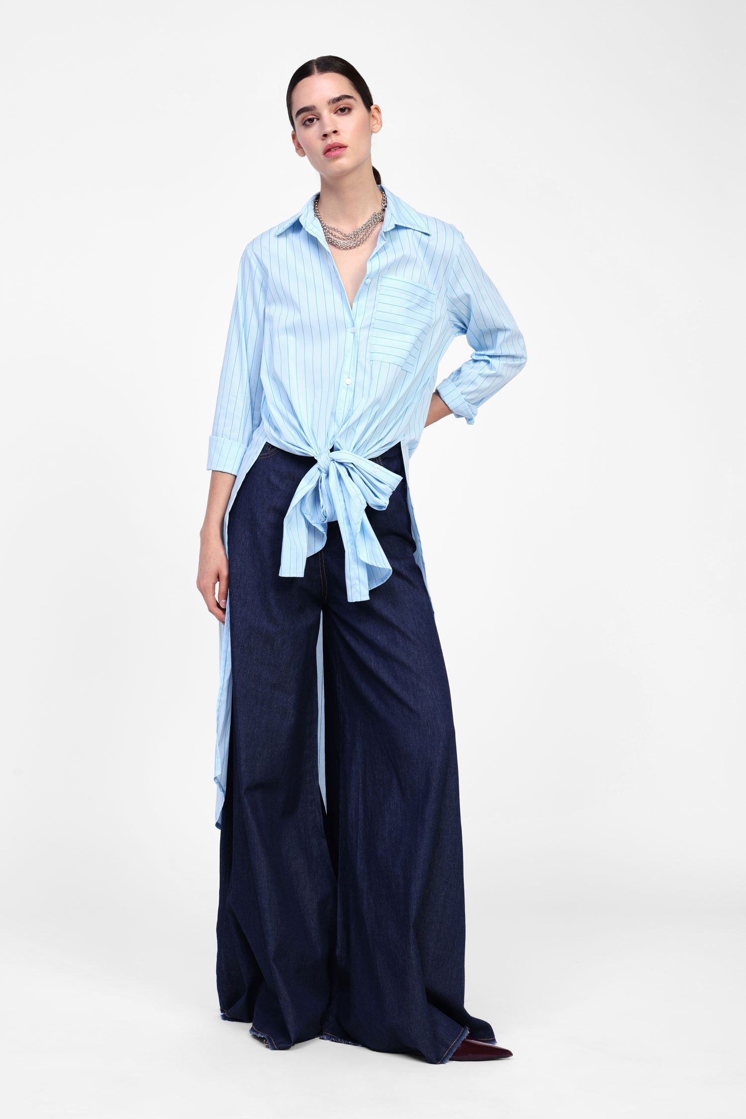 Dixie - Jeans a zampa lavaggio scuro