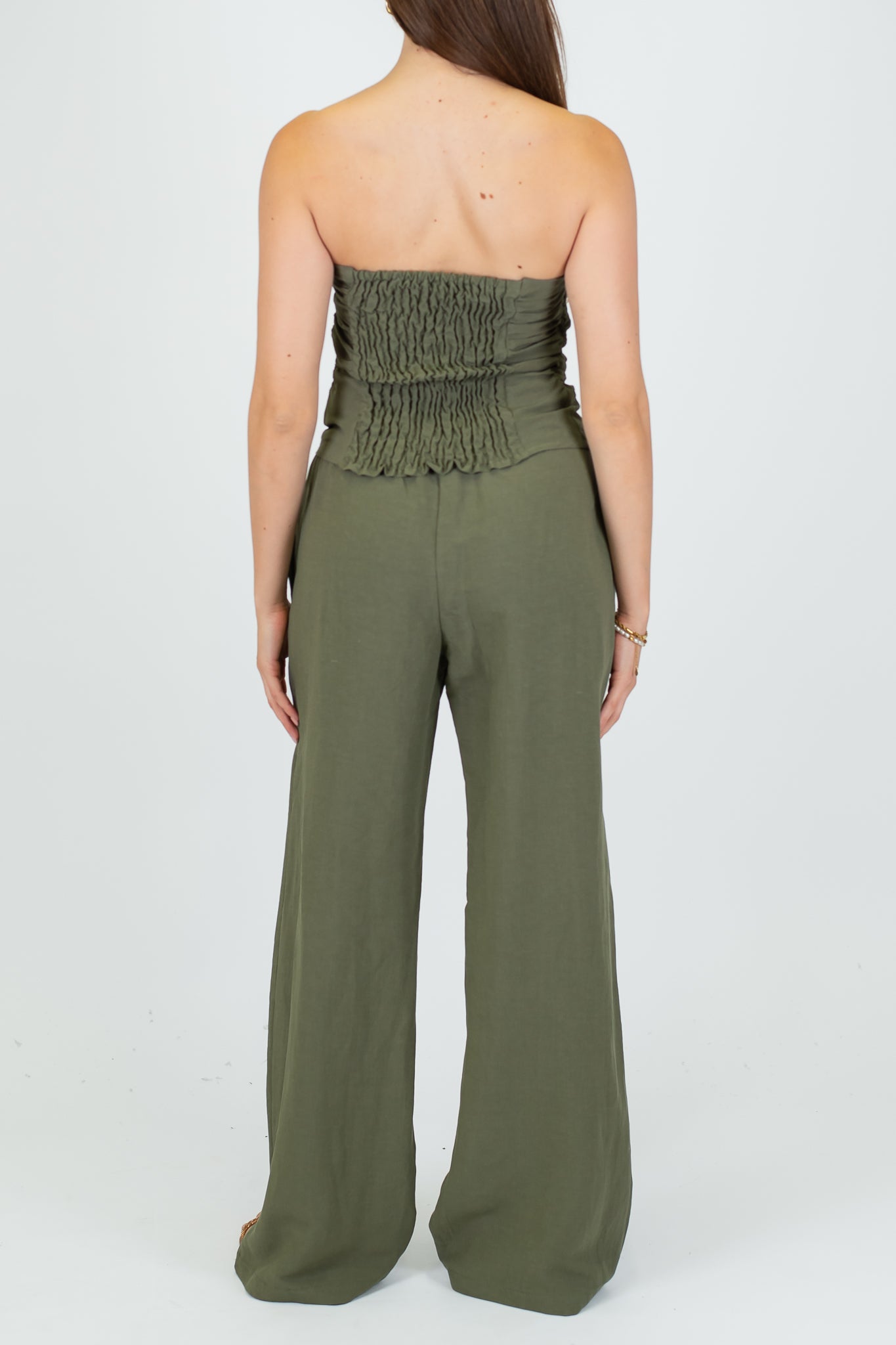 Tensione in - Coordinato pantalone e top a fascia