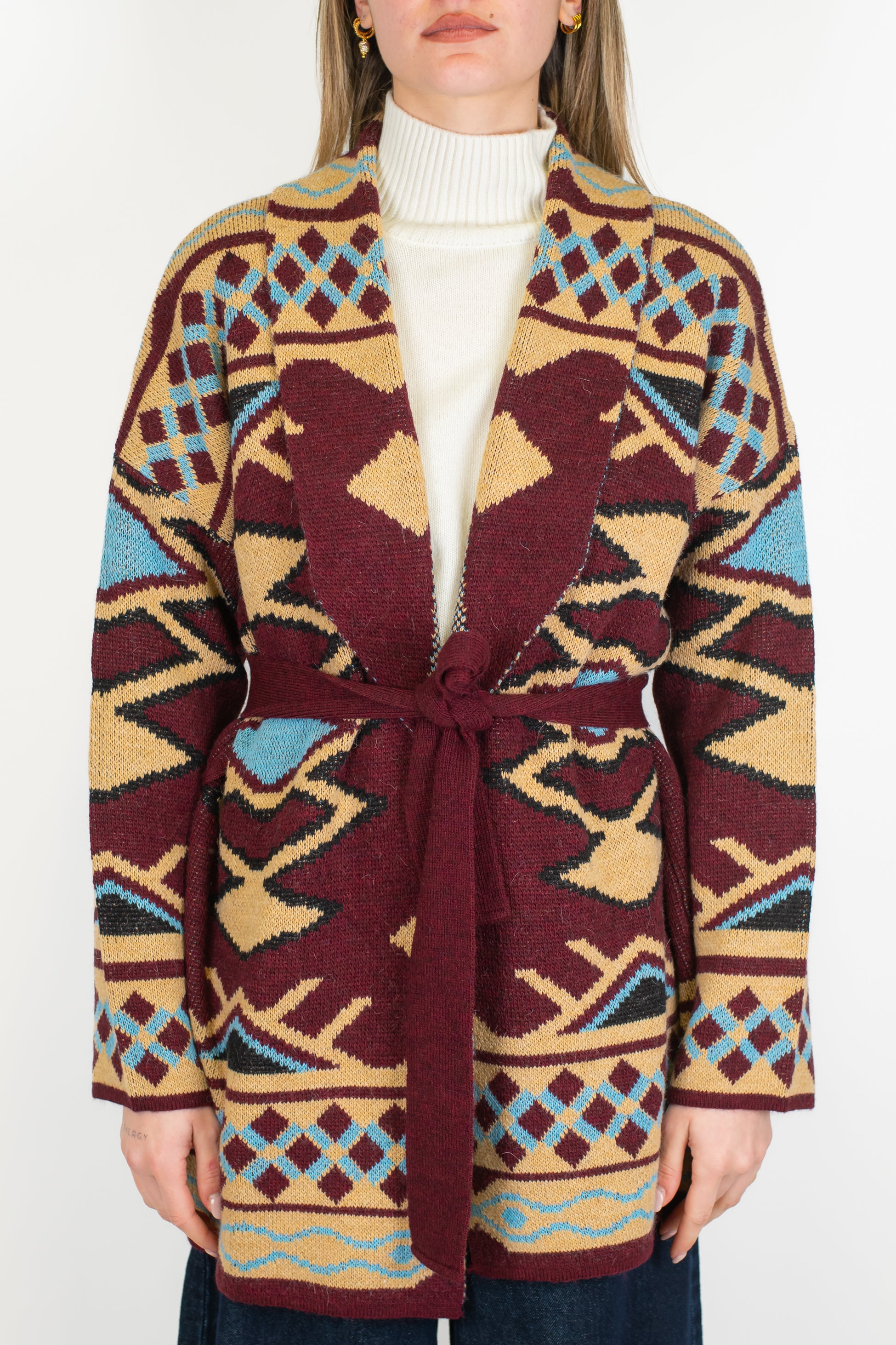 Tensione in - Cardigan fantasia astratta