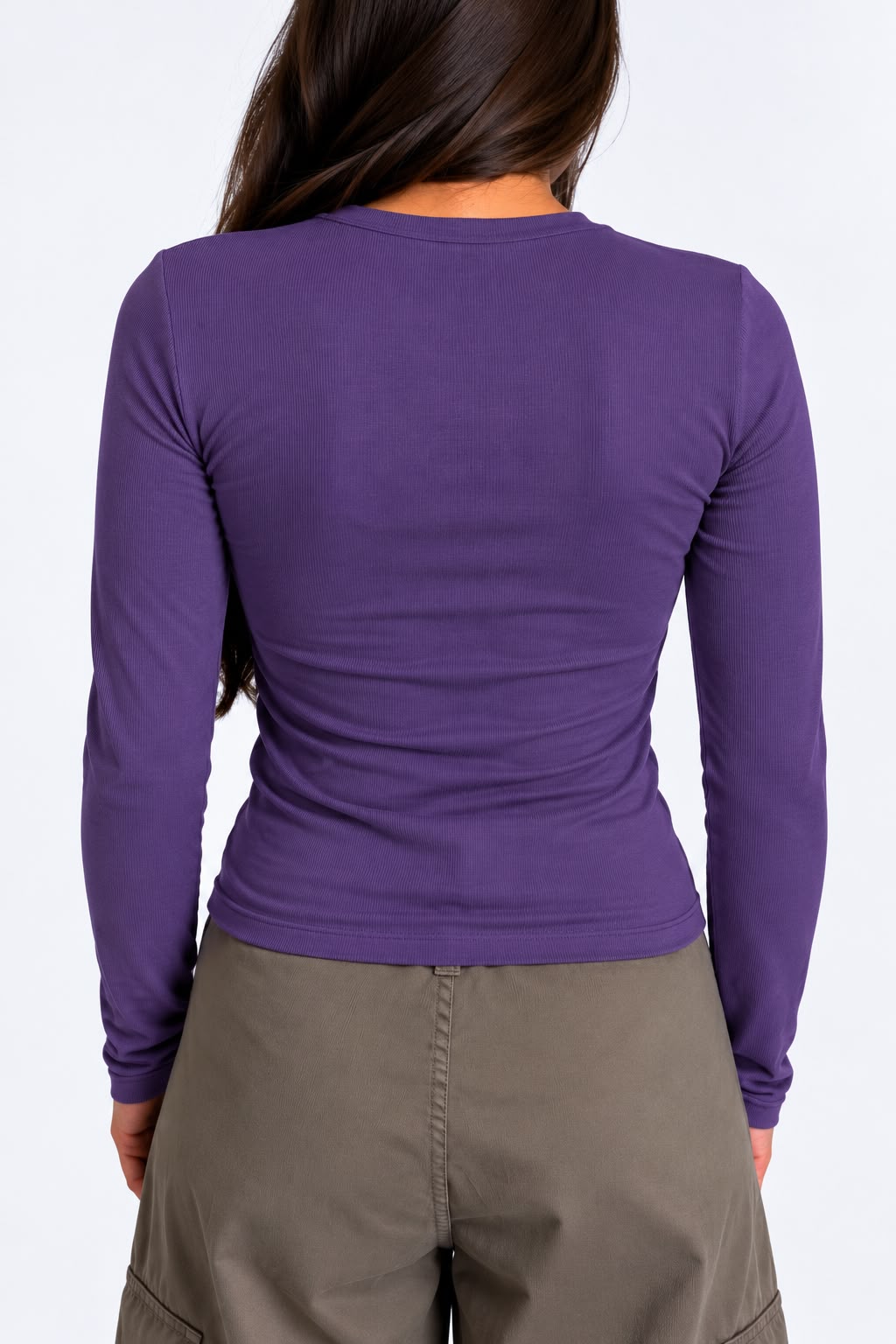 Dixie - Maglia serafino a costine basic in misto cashmere