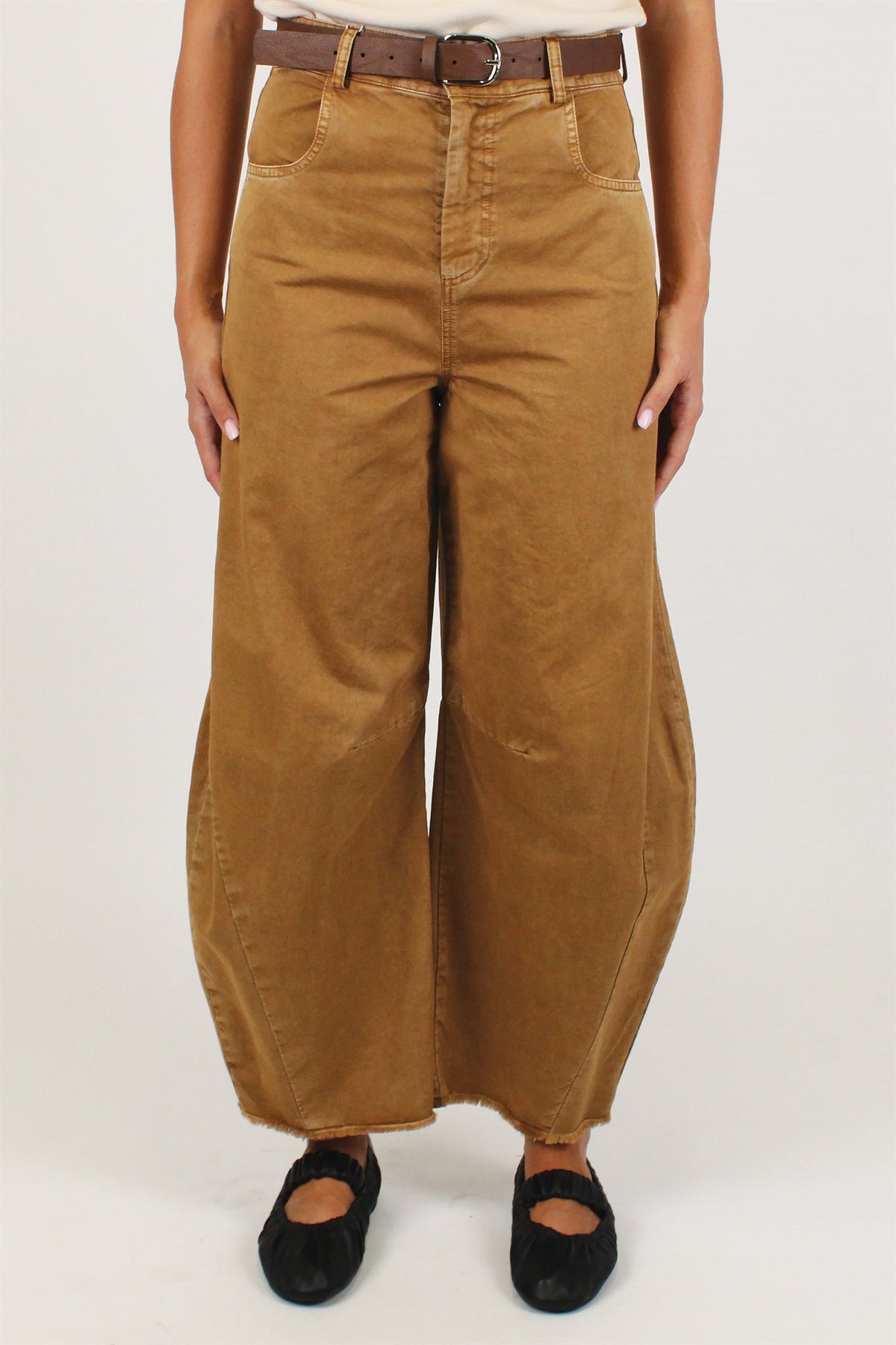 Motel - Pantalone balloon in denim colorato