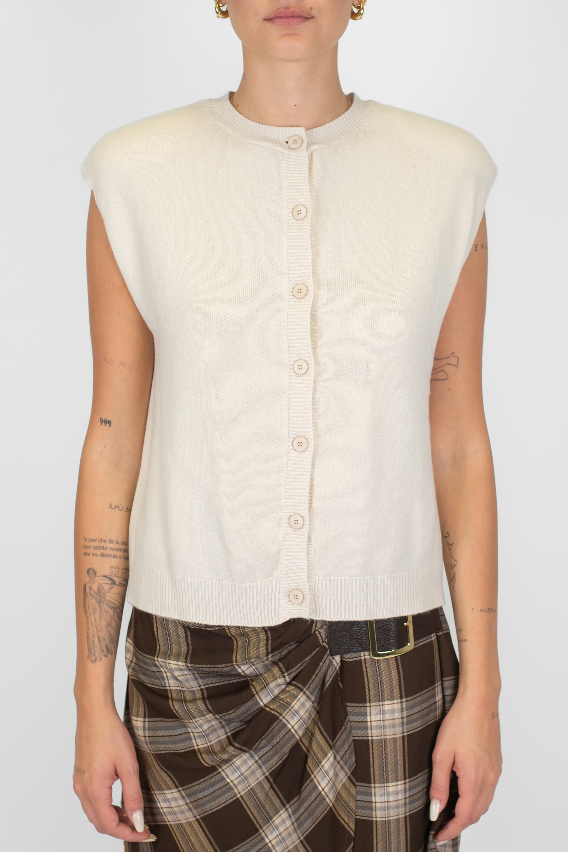 Maryley - Cardigan in viscosa giromaniche con spalline