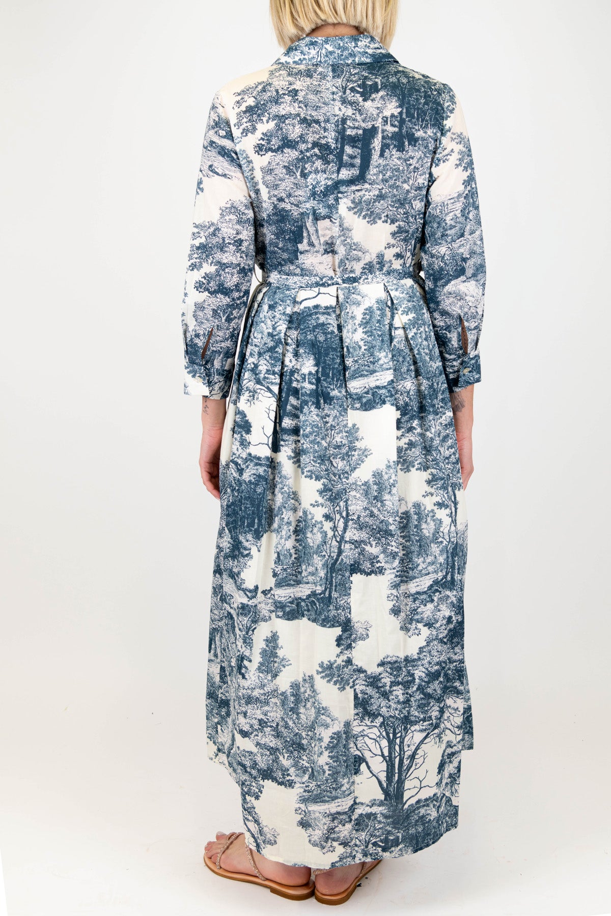 Tensione in - Chemisier fantasia toile de jouy in mussola di cotone