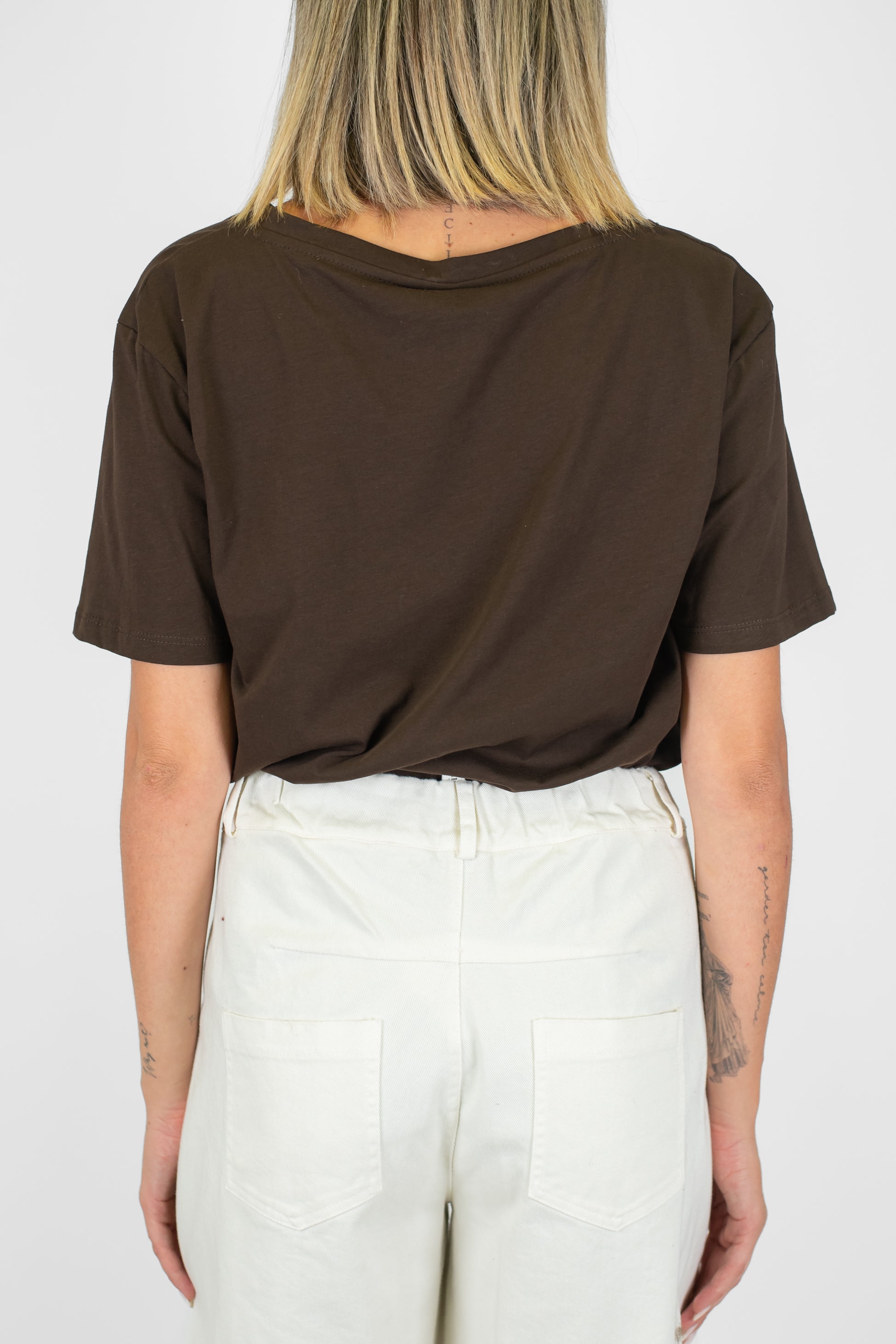 Tensione in - T-shirt girocollo over