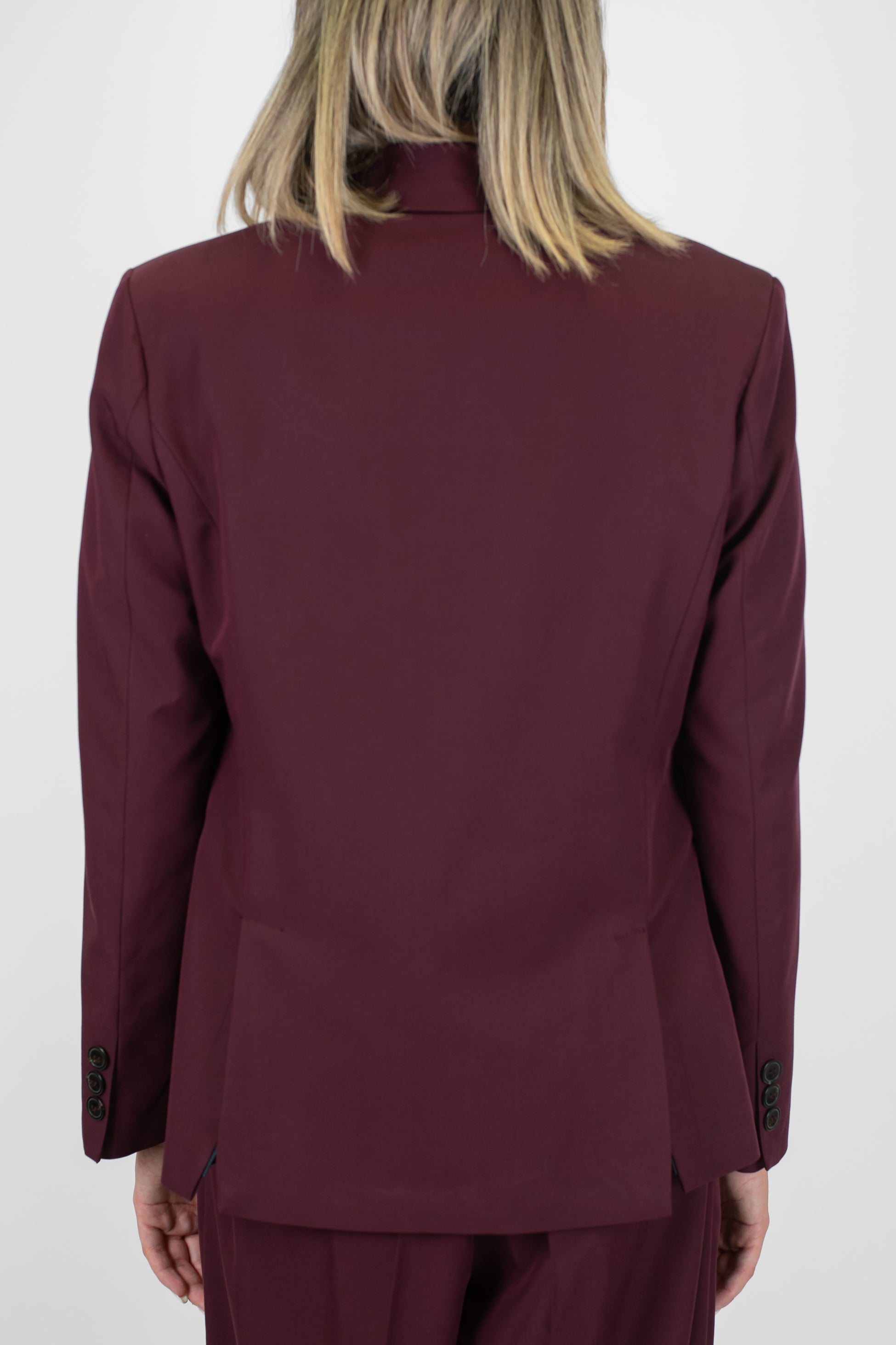 Maryley - Giacca monopetto con abbottonatura laterale e spilla