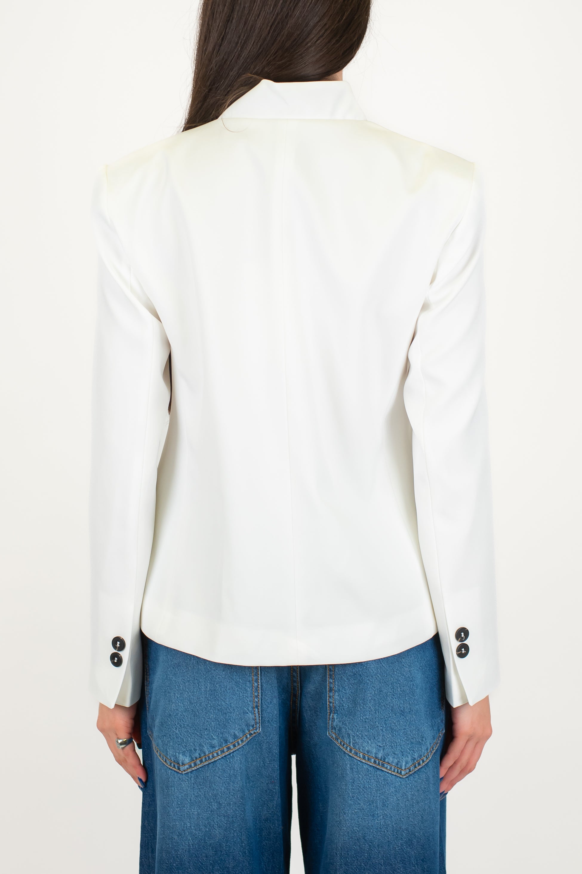 Haveone - Giacca coreana con chiusura superiore asimmetrica e spalline