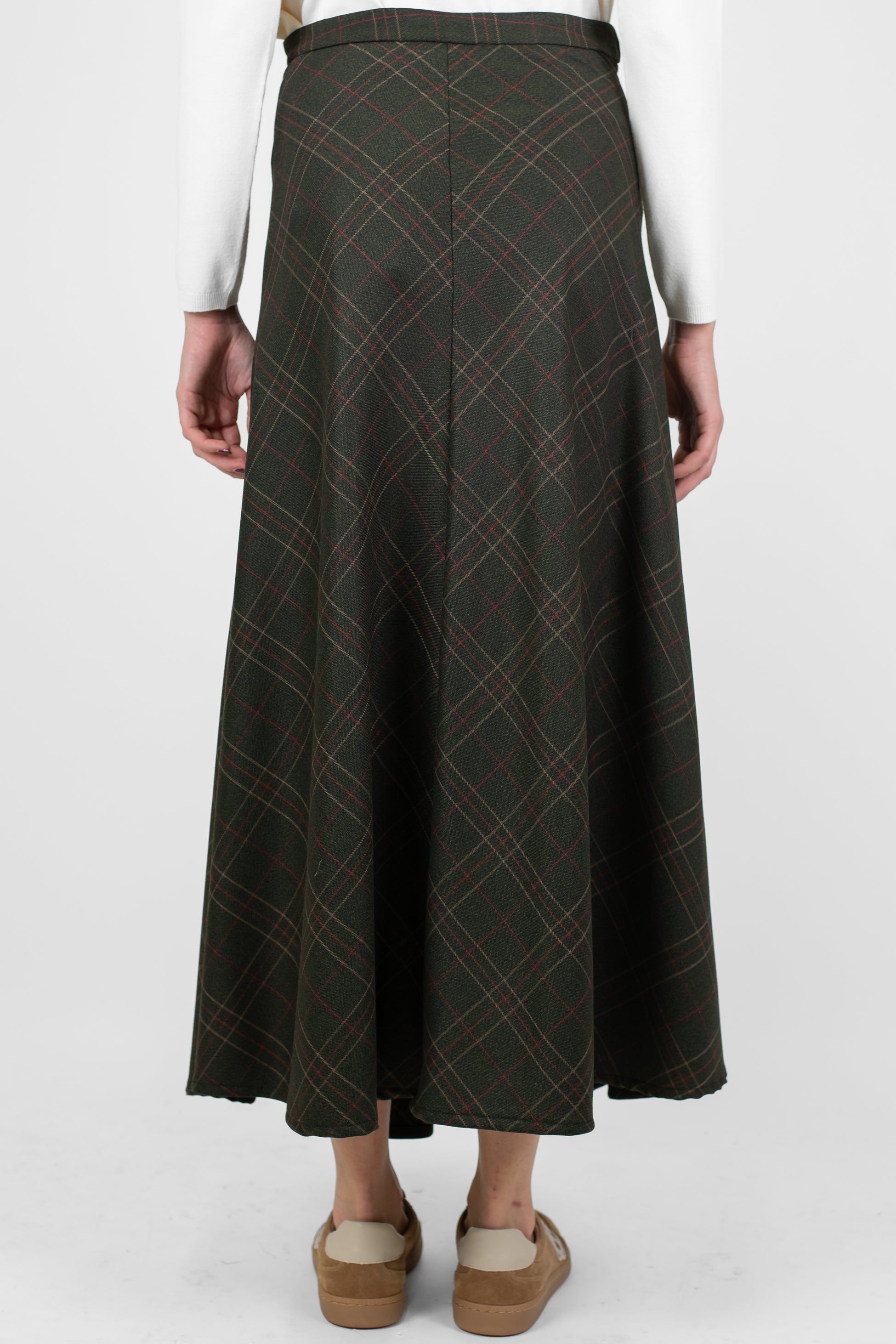 Motel - Gonna fantasia quadri con nodo maniche sul fronte