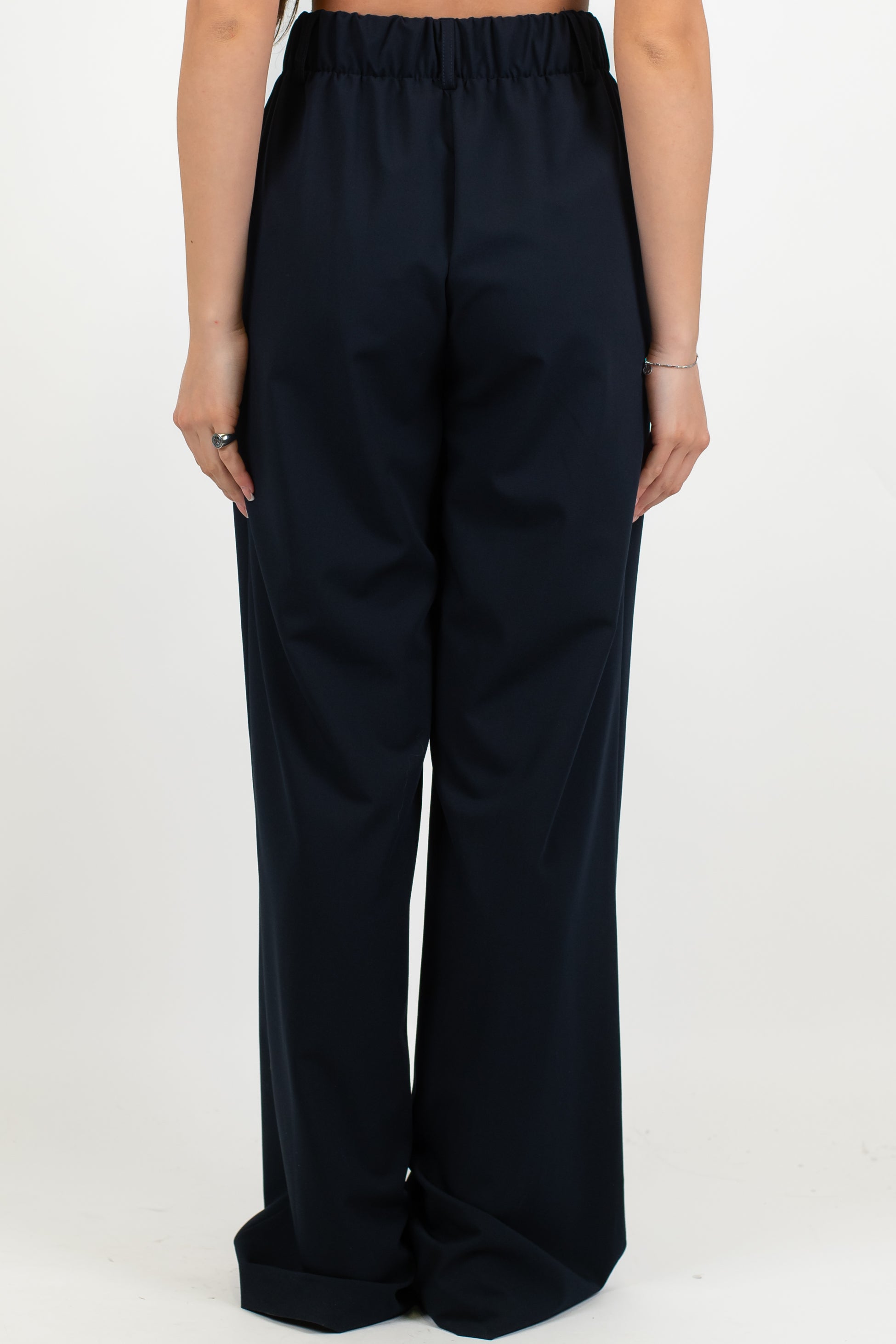 Dixie - Pantalone palazzo con elastico sul retro