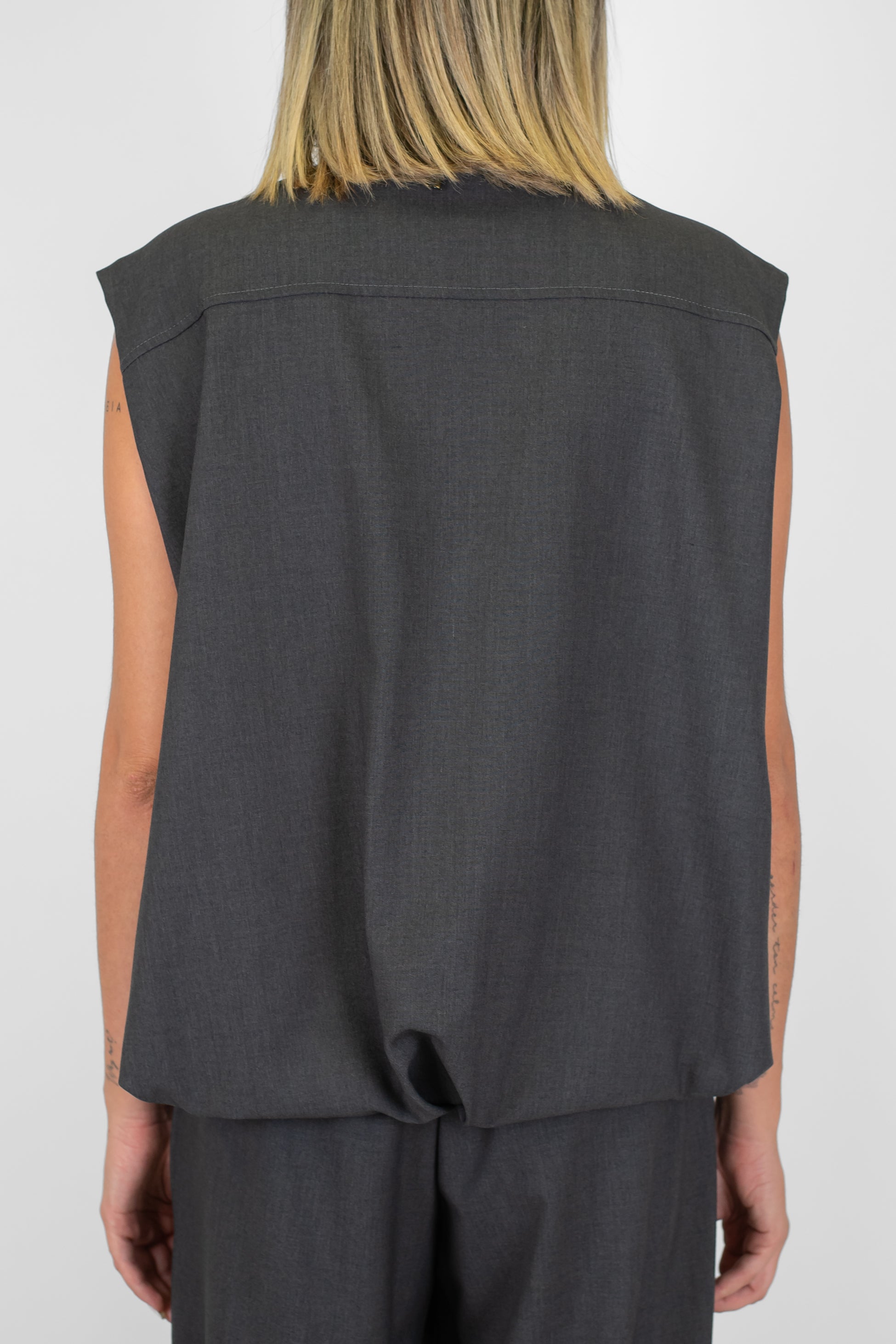 Dixie - Gilet con chiusura zip e tasconi laterali