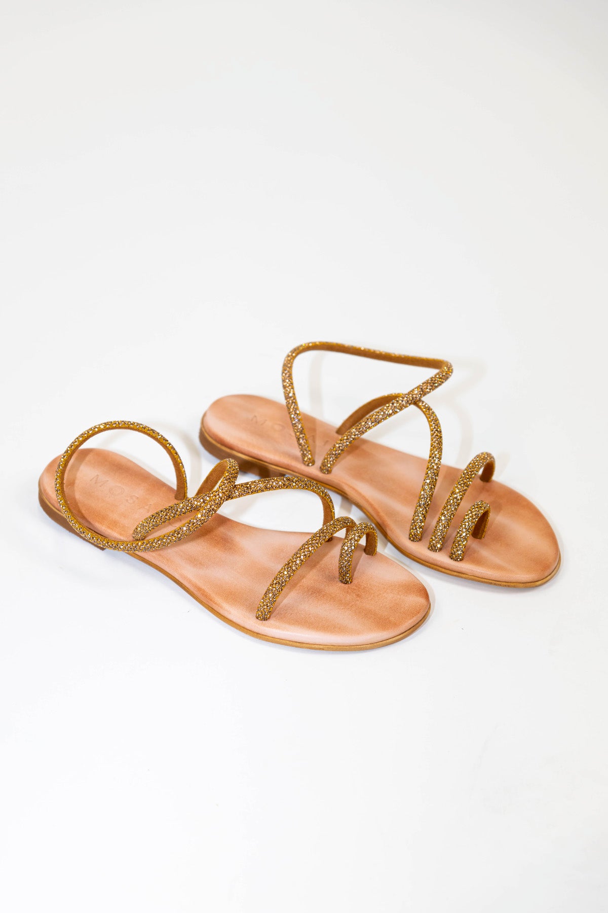 Mosaic - Sandalo intrecciato con strass