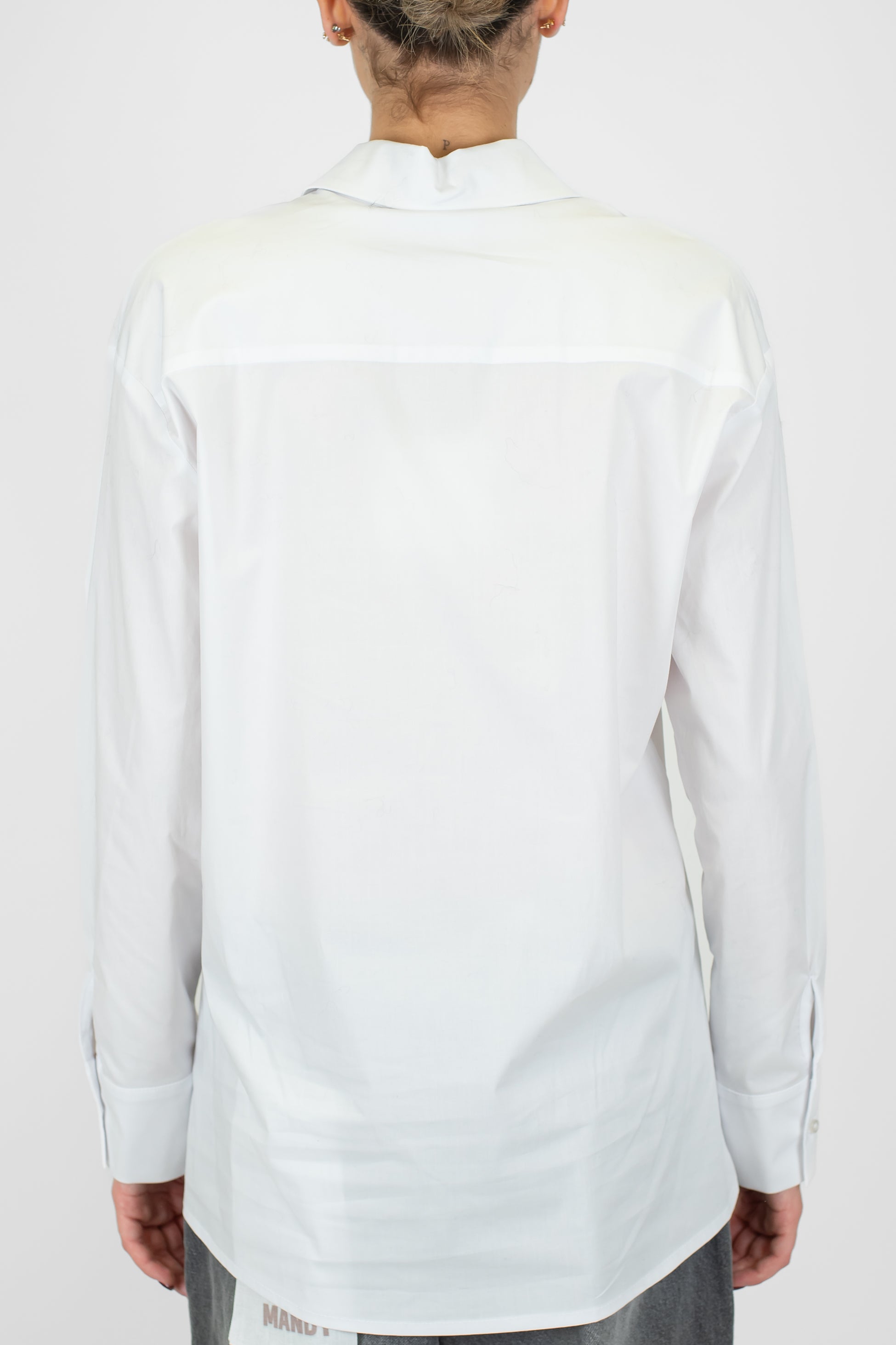 Tensione in - Camicia tinta unita in cotone