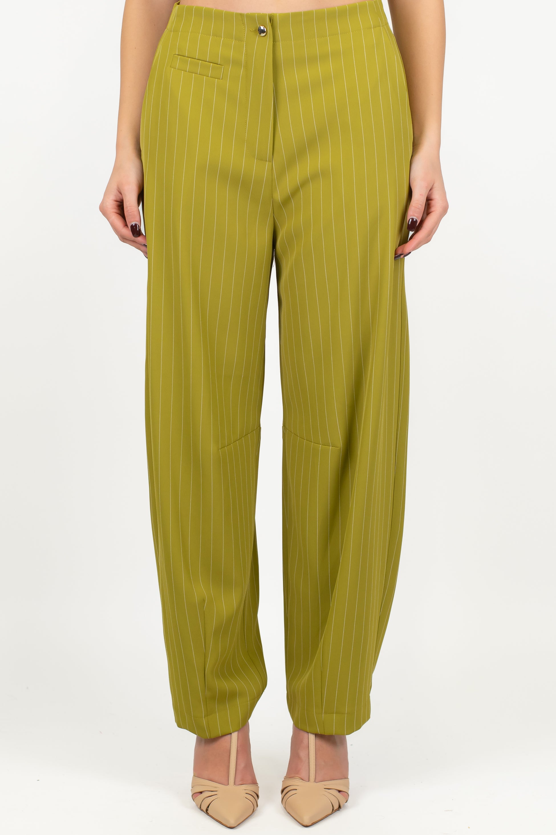 Maryley - Pantalone balloon gessato