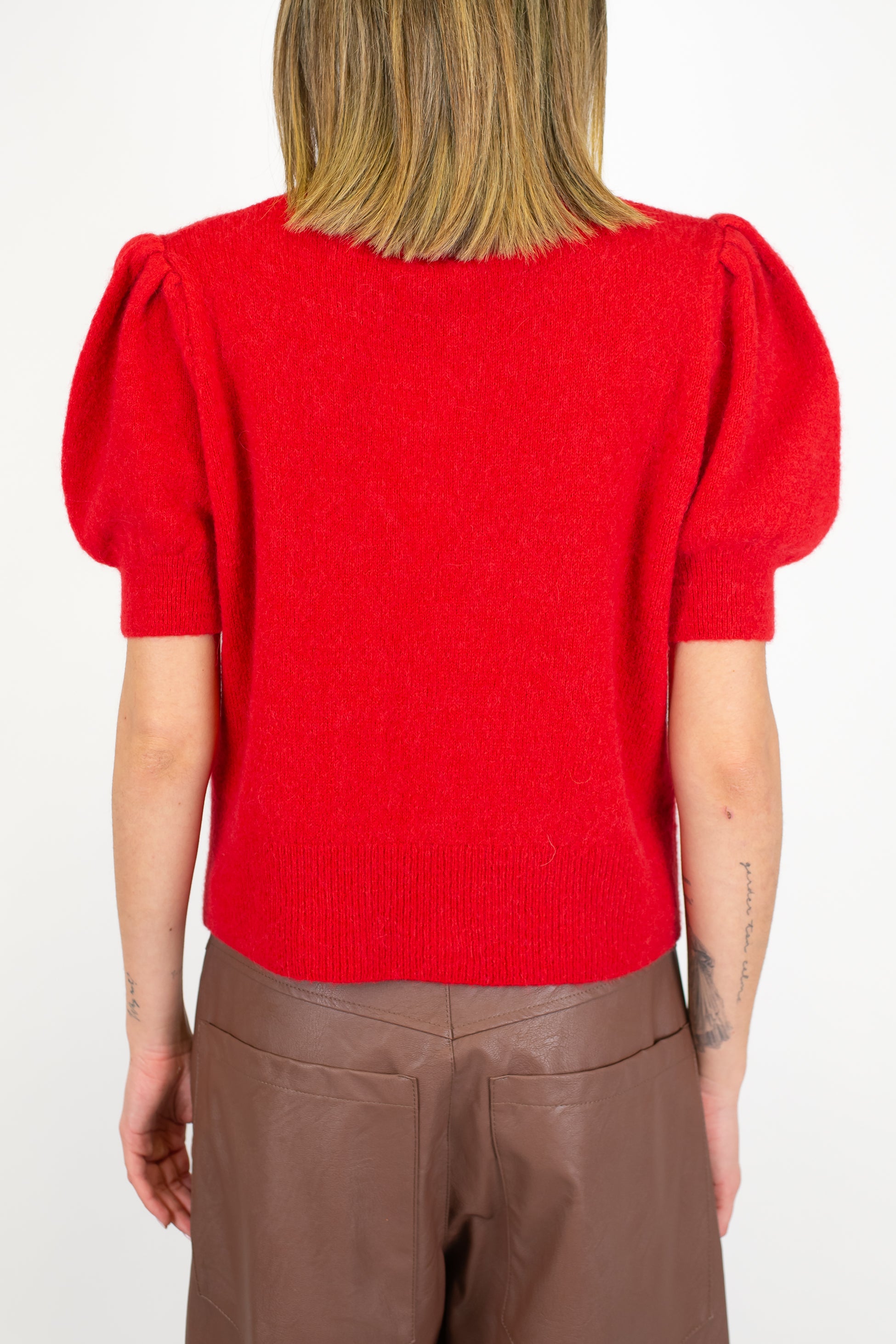 Dixie - Dolcevita mezzamanica a palloncino in baby alpaca