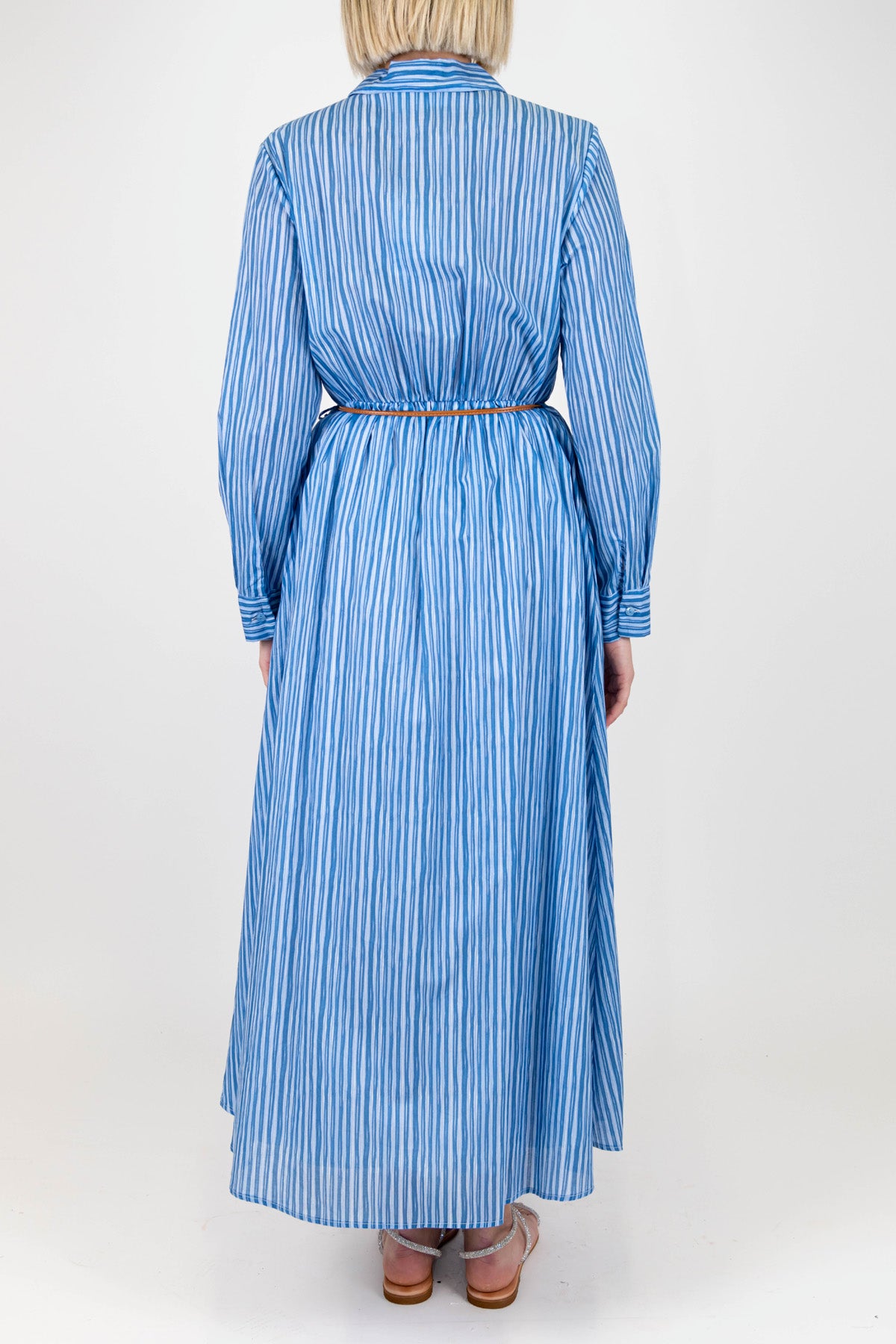 Motel - Chemisier fantasia a righe in mussola di cotone