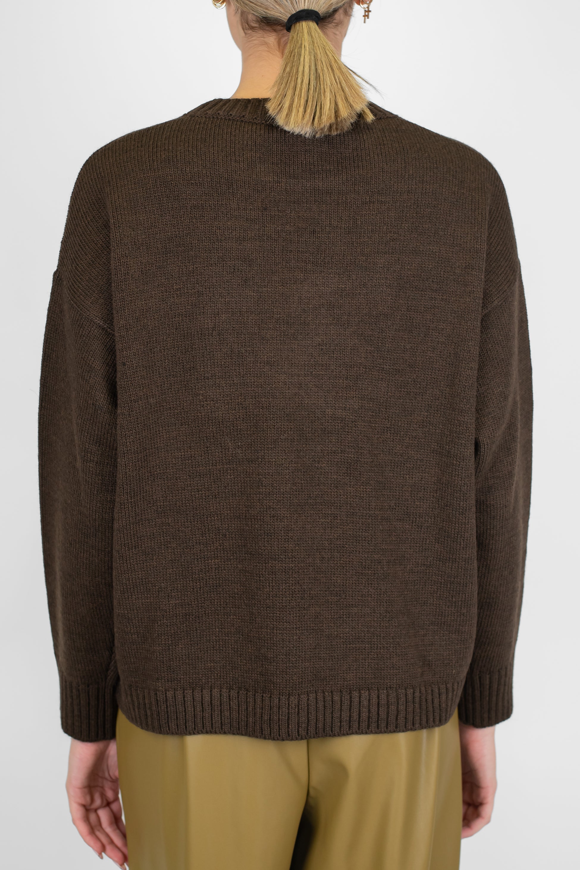Tensione in - Maglia con scritta in misto lana/cashmere