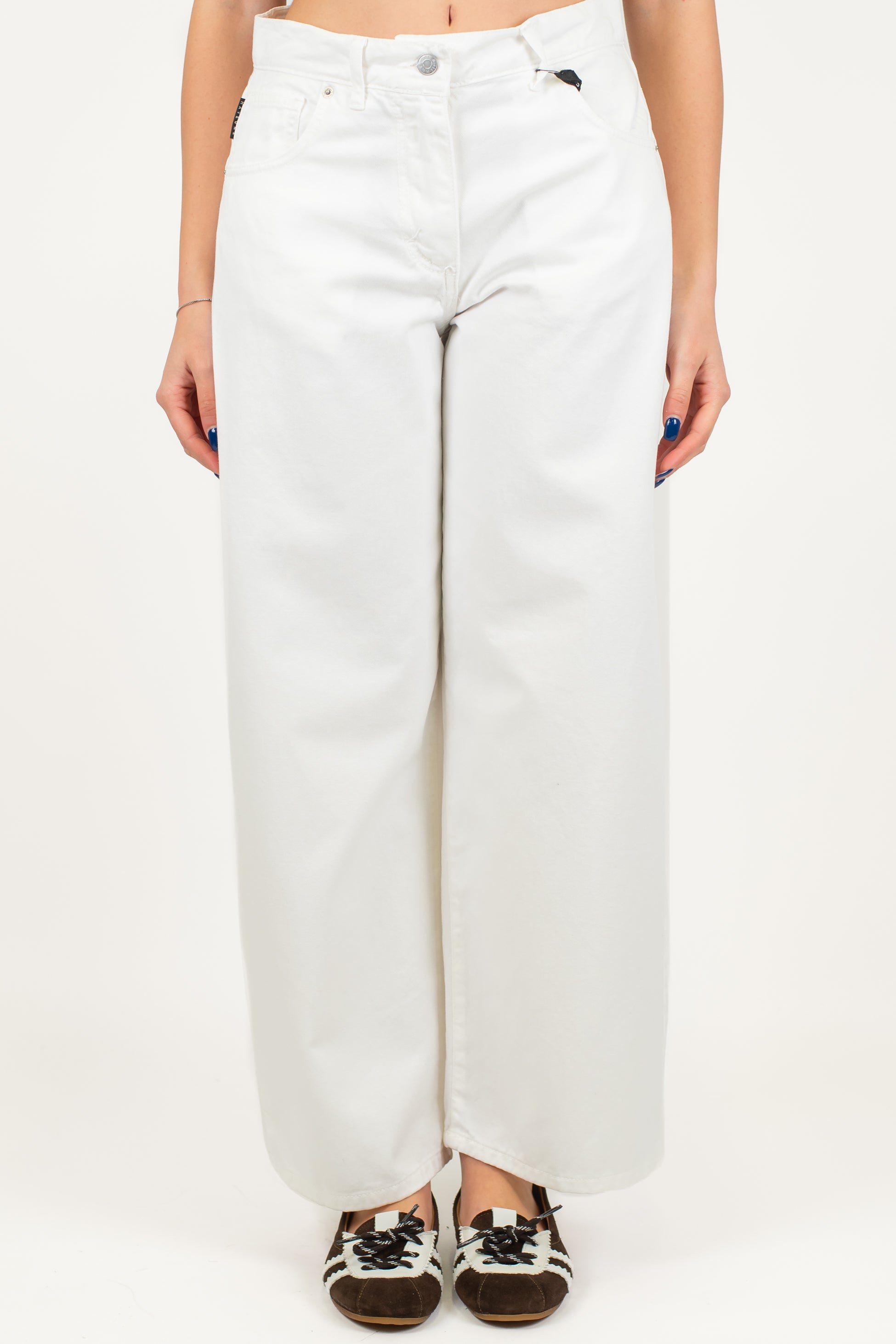 Haveone - Pantalone regular in denim colorato modello Bella