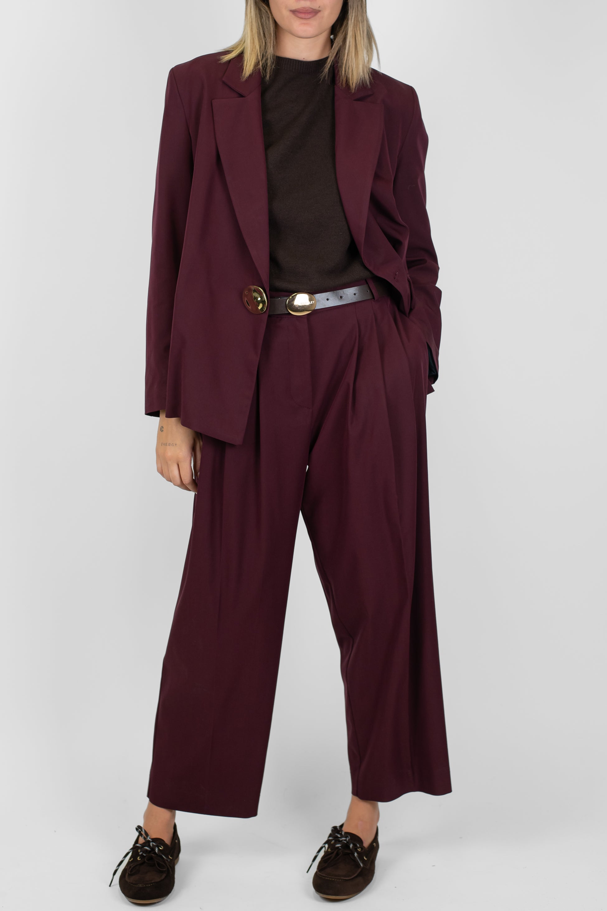 Maryley - Pantalone regular con pinces