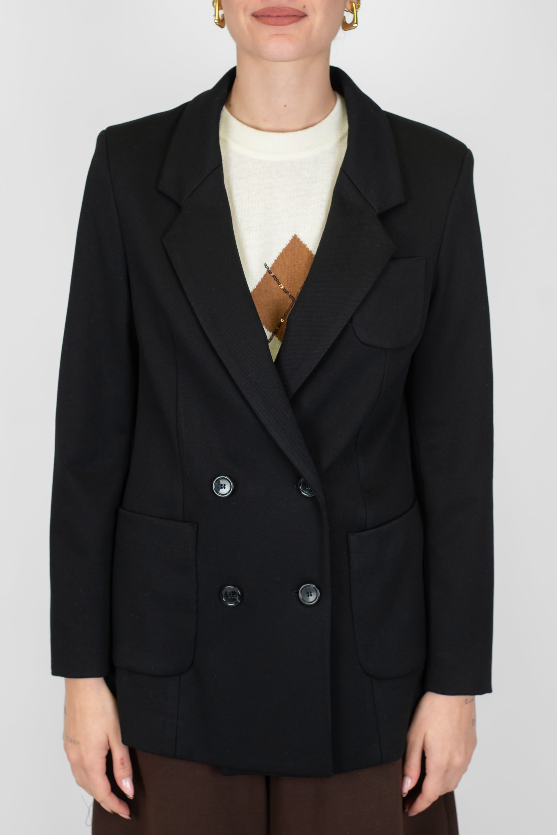 Motel - Giacca doppiopetto con taschini laterali