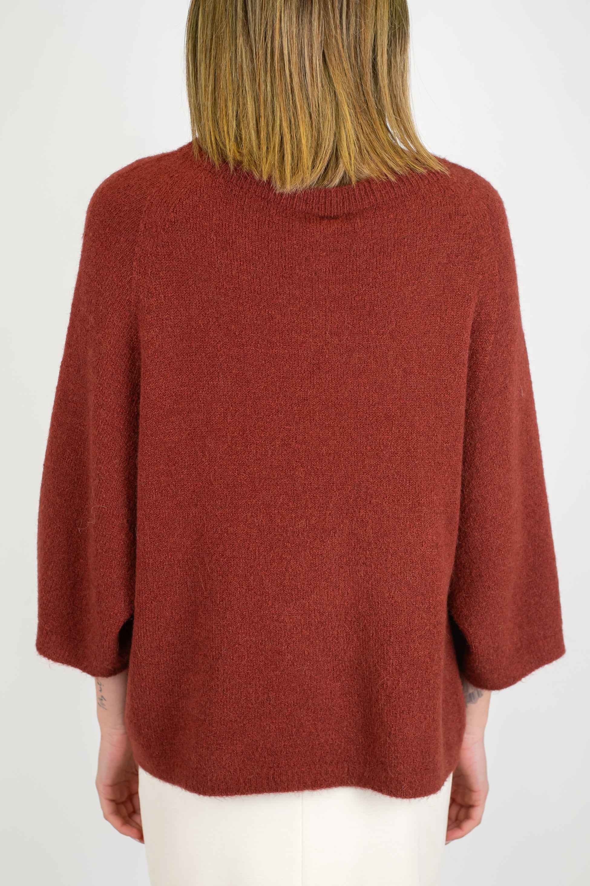 Imperial - Maglia manica tre quarti in misto alpaca