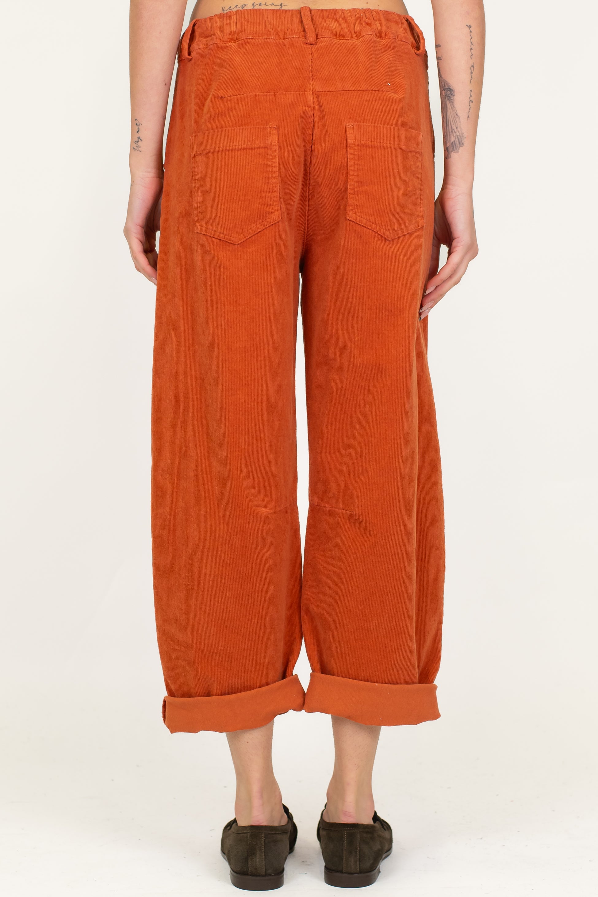 Motel - Pantalone balloon in velluto a coste con elastico sul retro