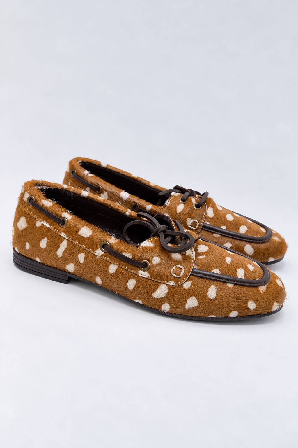 Ovyè - Mocassino in cavallino animalier