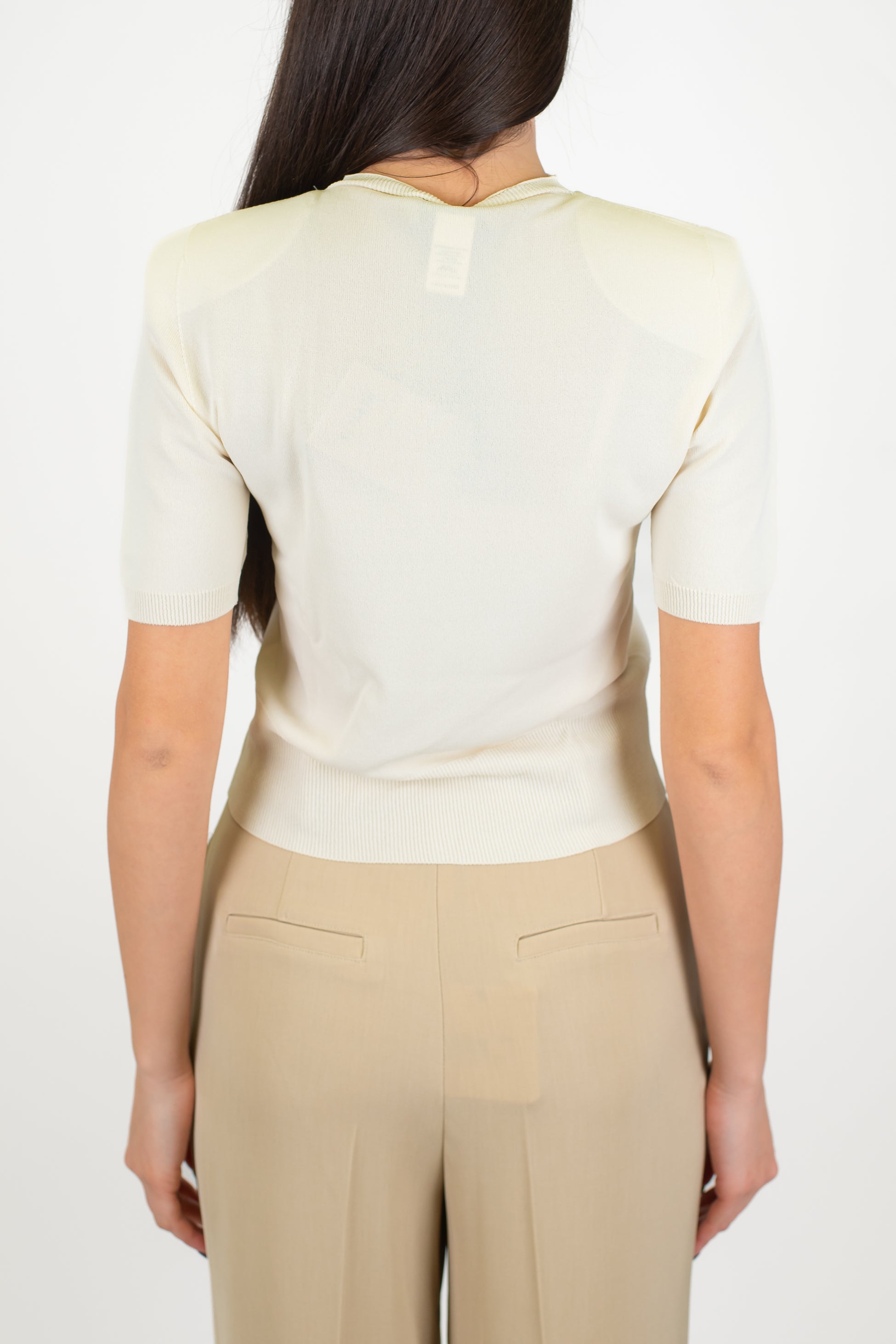 Maryley - Maglia mezza manica in viscosa leggera con spalline