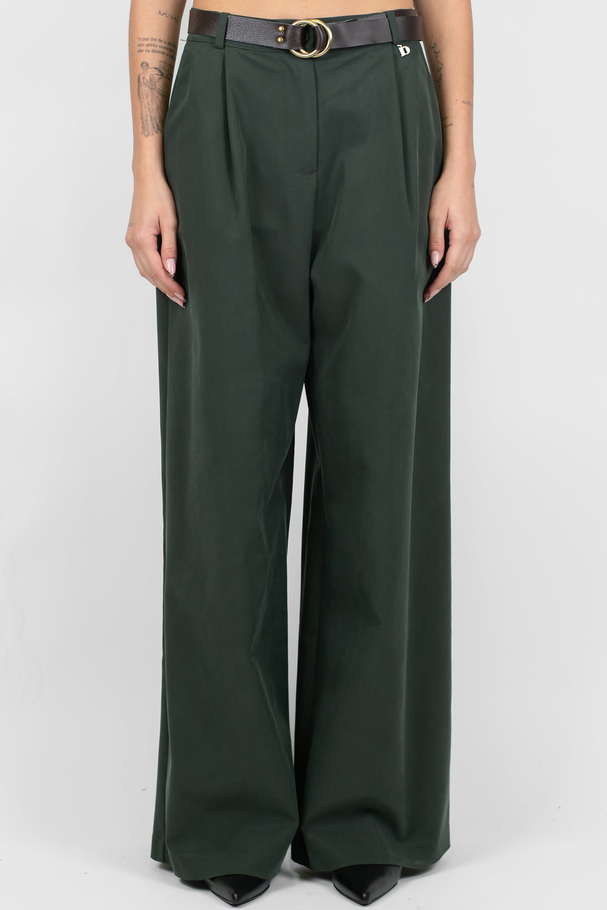 Dixie - Pantalone palazzo con pinces