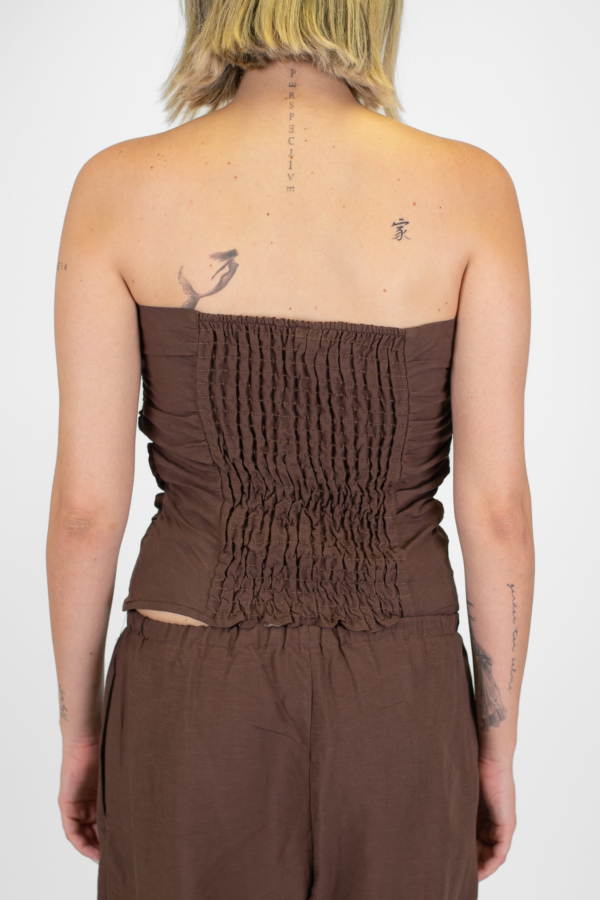 Tensione in - Coordinato pantalone e top a fascia