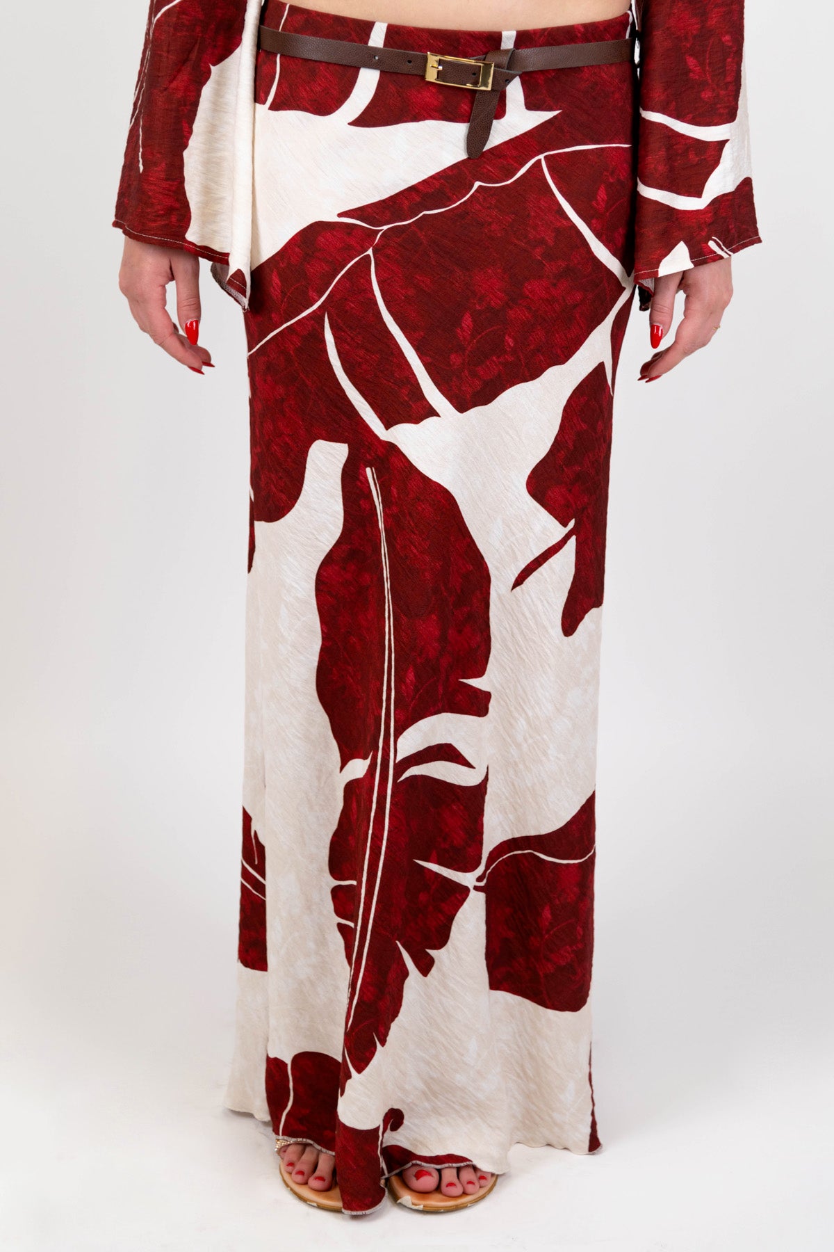 Haveone - Gonna fantasia floreale in viscosa