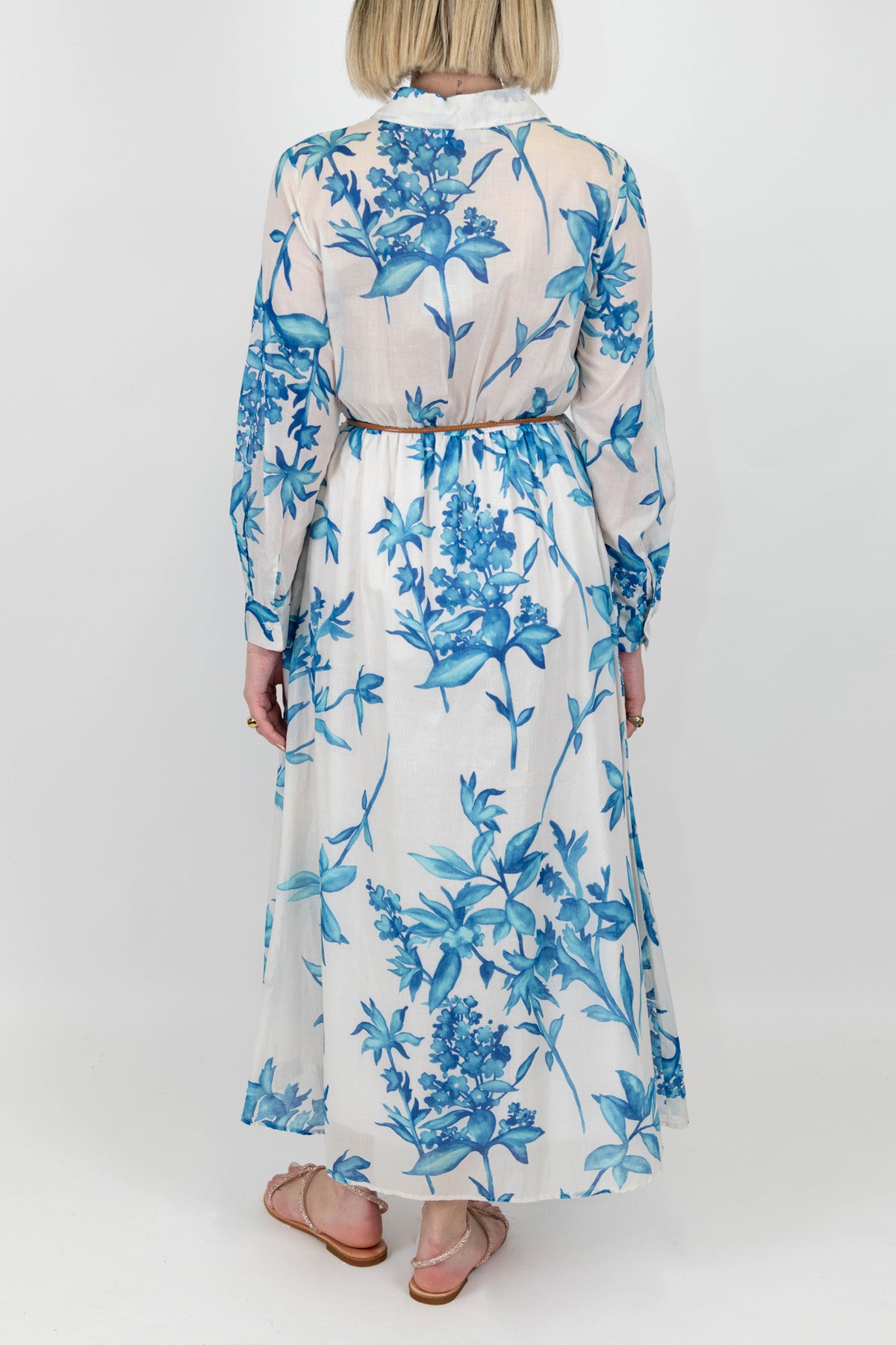 Motel - Chemisier fantasia floreale in mussola di cotone