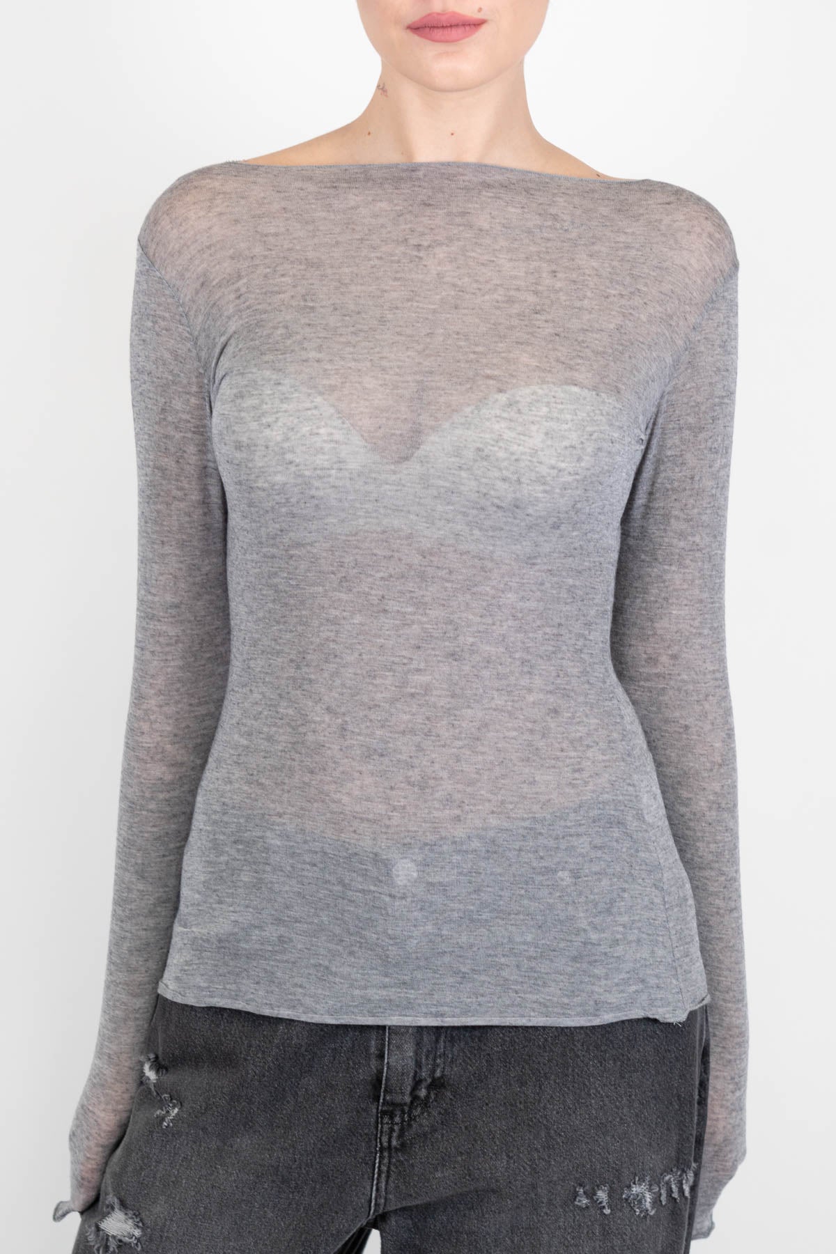 Tensione in - Maglia basic in misto cashmere