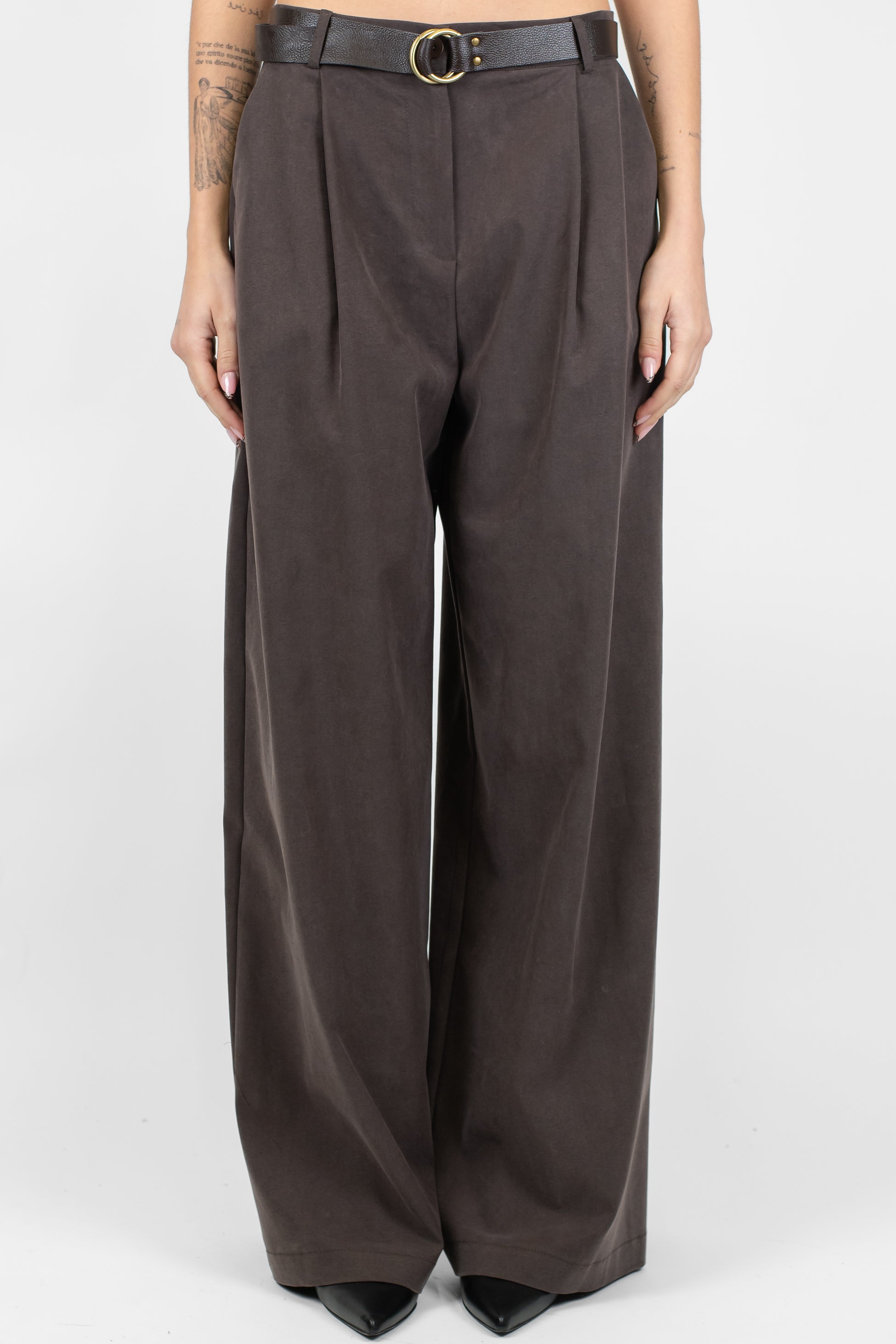 Dixie - Pantalone palazzo con pinces