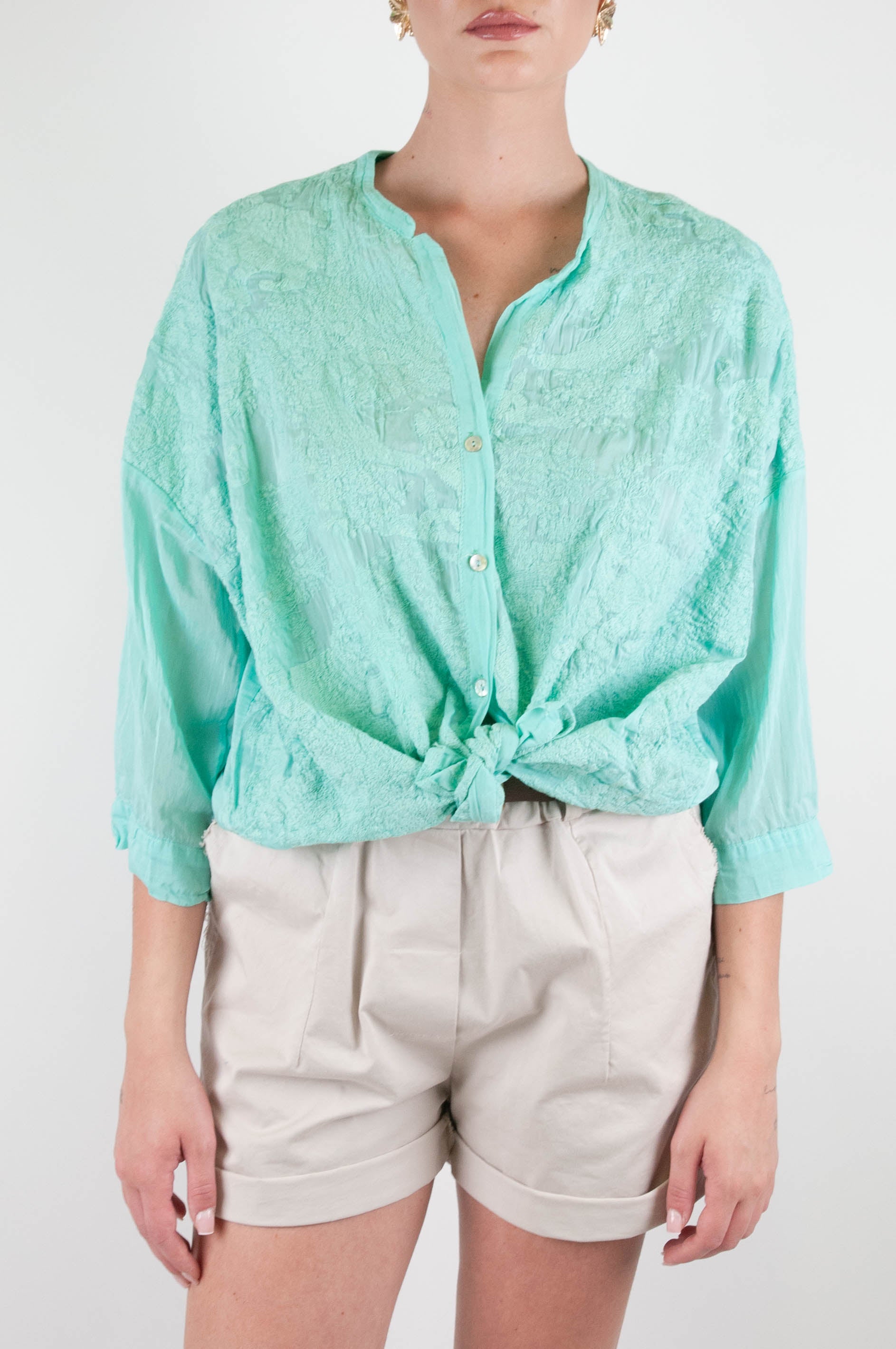 Tensione in - Camicia fantasia toile de jouy in misto seta