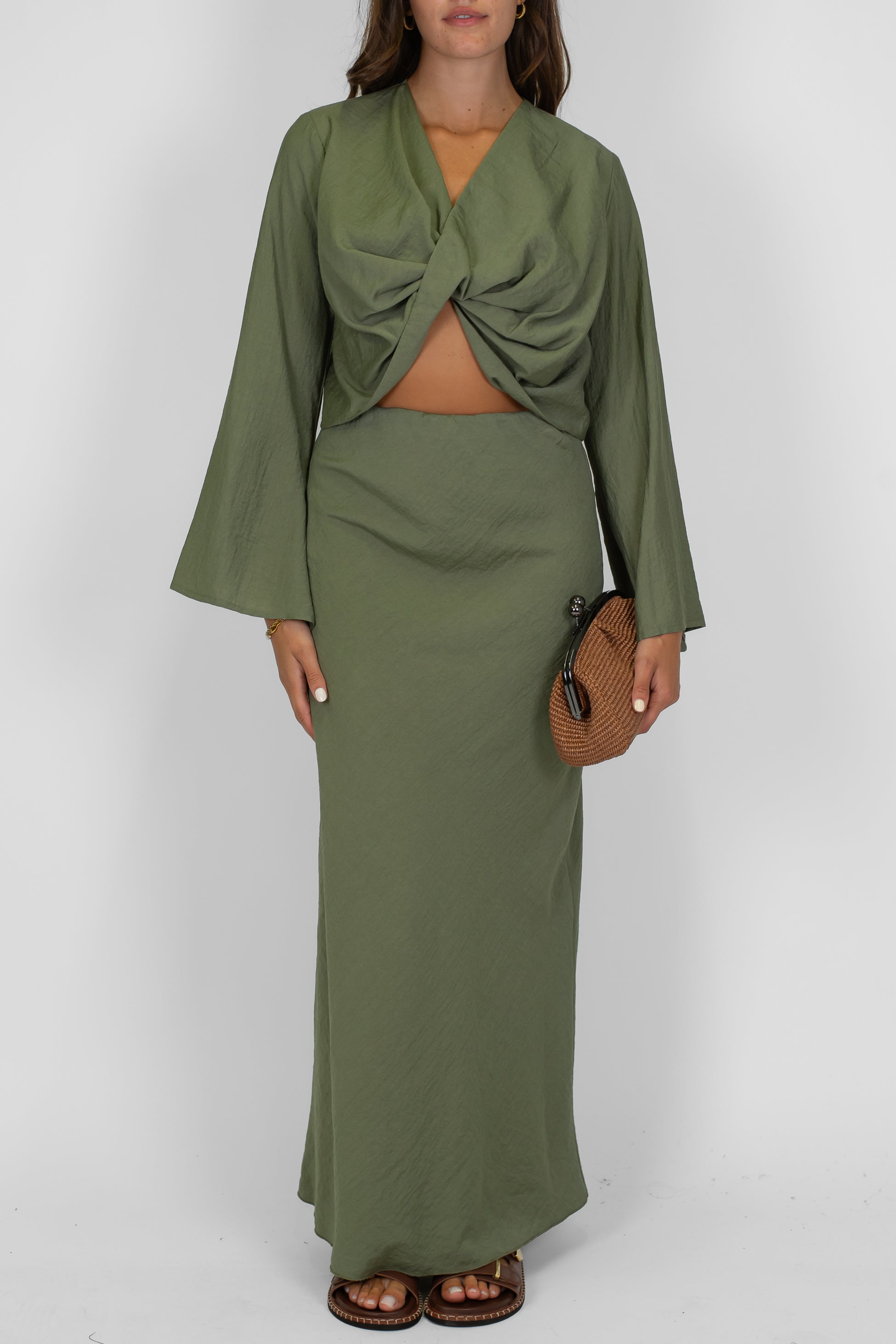 Dixie - Top a maniche lunghe con nodo