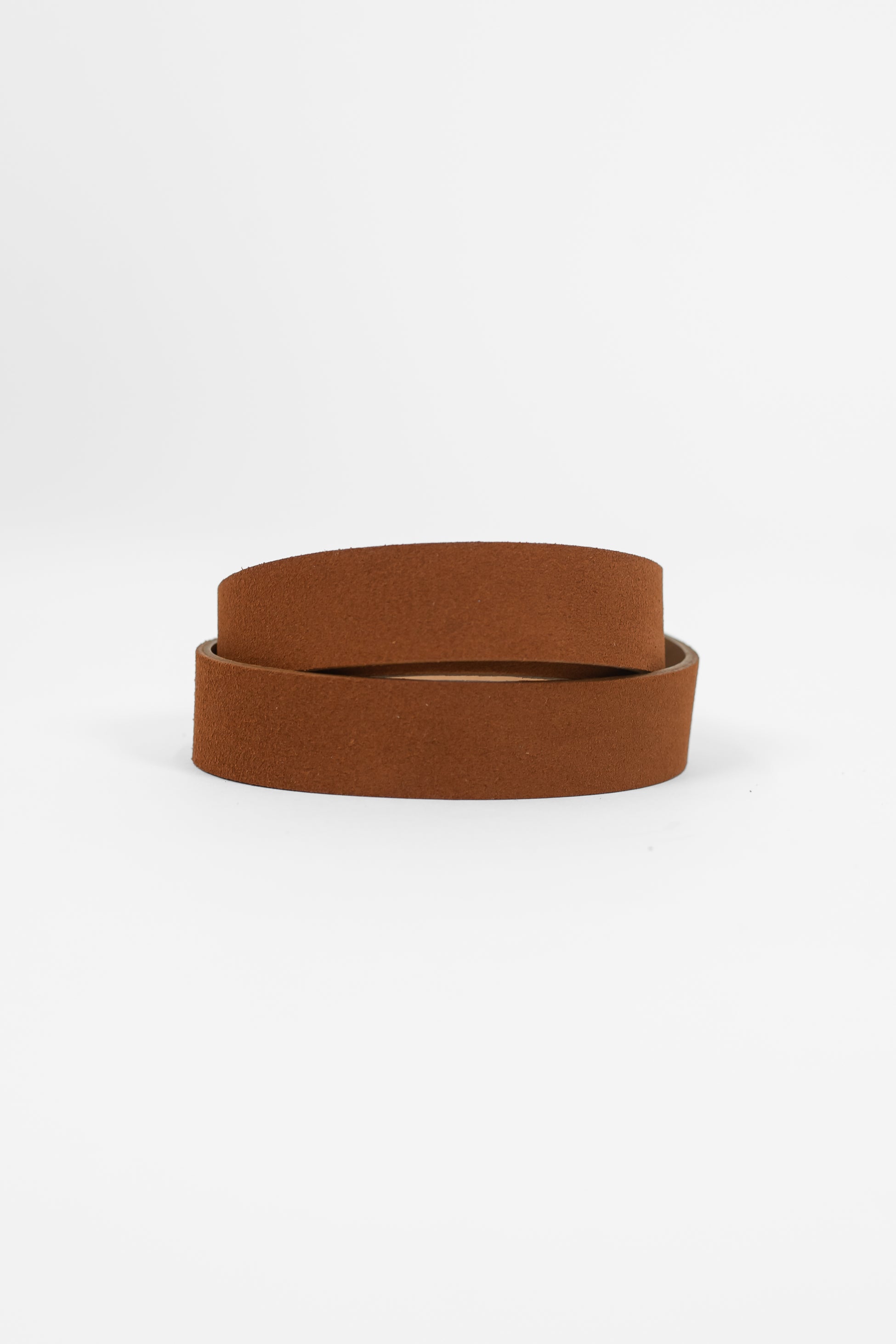 Haveone - Cintura in pelle scamosciata con fibbia quadrata in acciaio con decorazione pietre