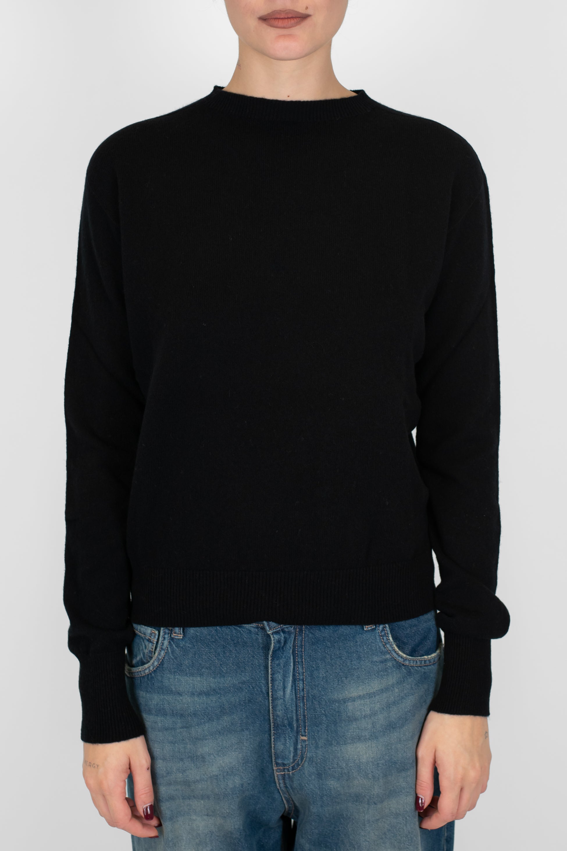 Tensione in - Maglia slim in pura lana