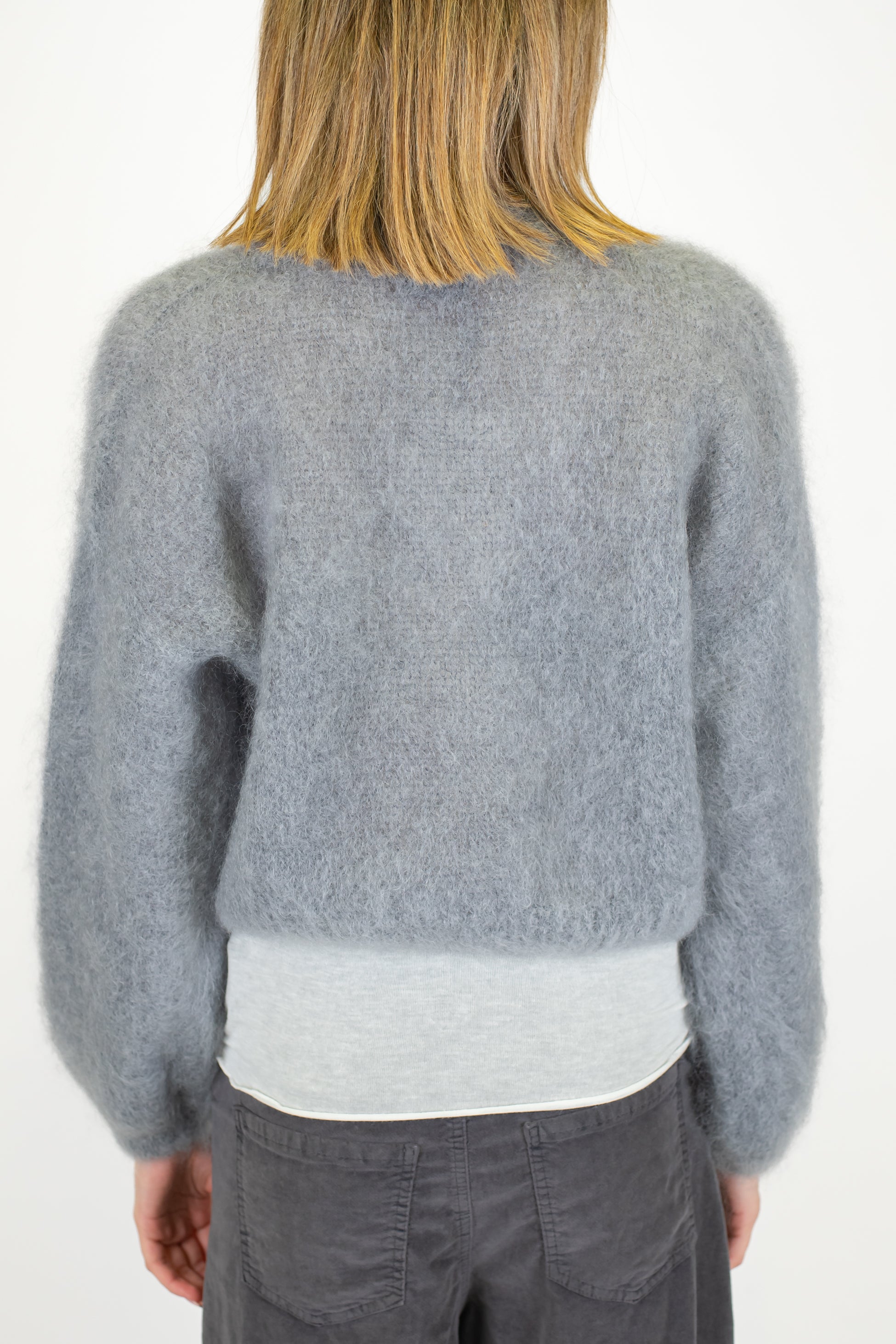 Dixie - Cardigan doppiopetto in lana mohair