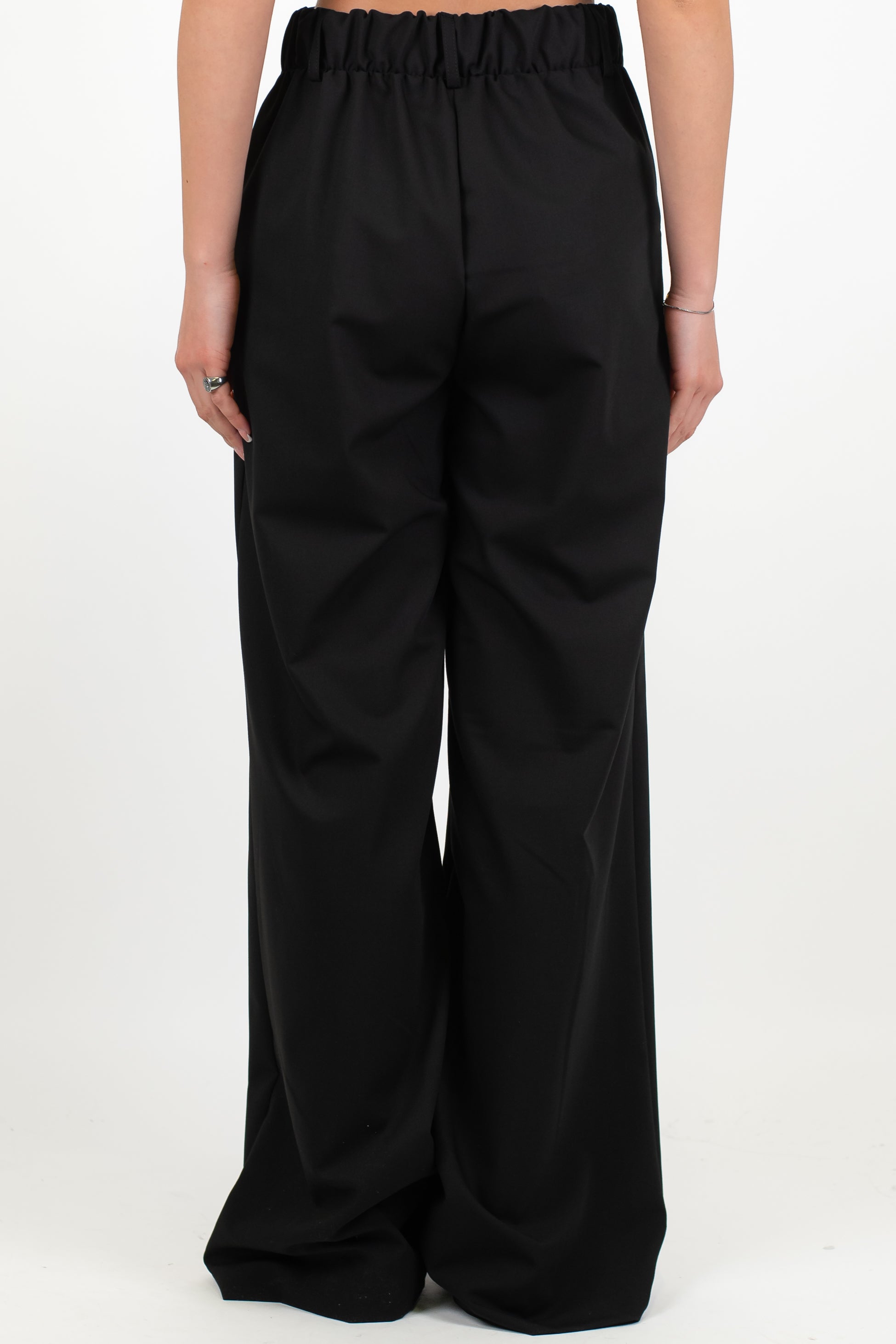 Dixie - Pantalone palazzo con elastico sul retro