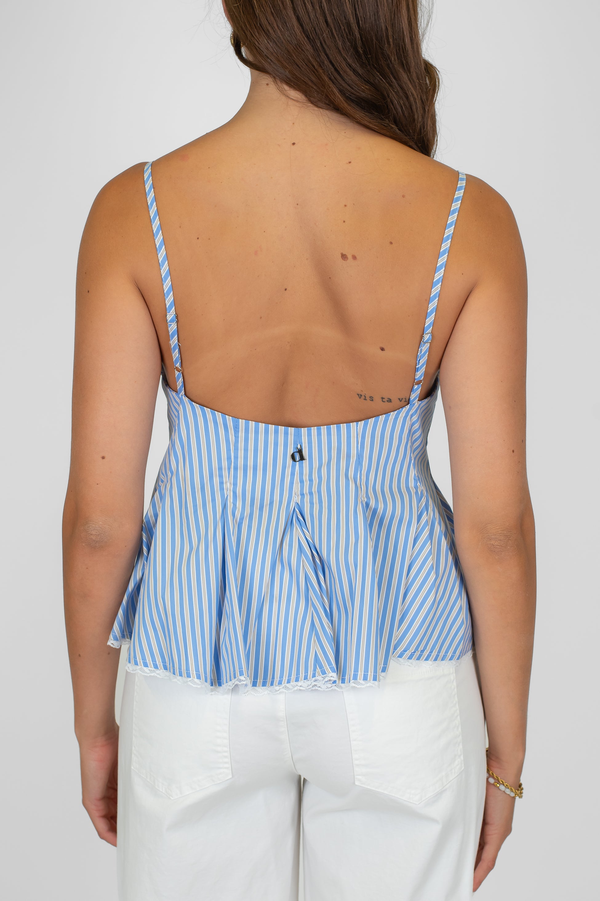 Dixie - Top a righe con bretelle regolabili