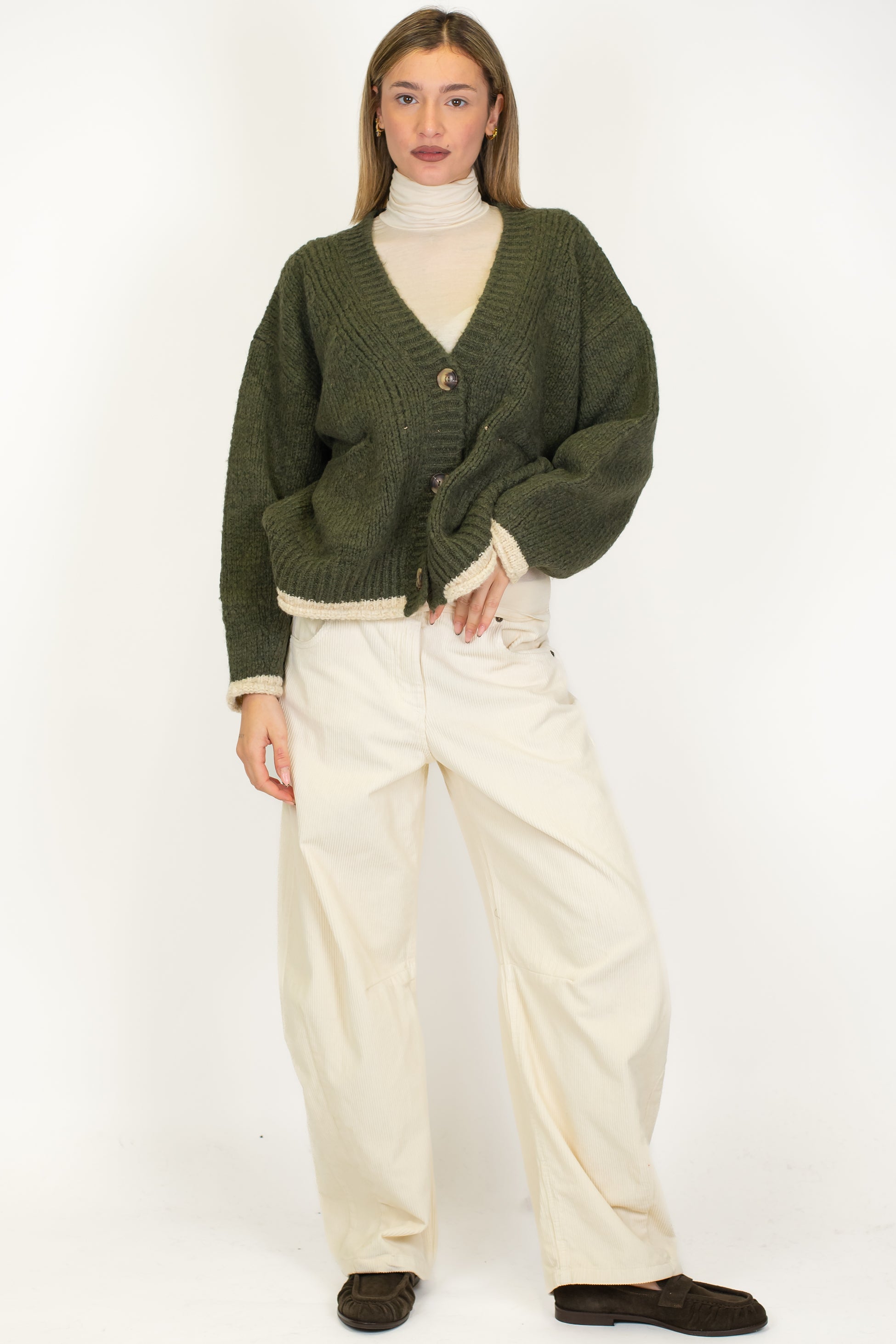 Motel - Pantalone balloon in velluto a coste