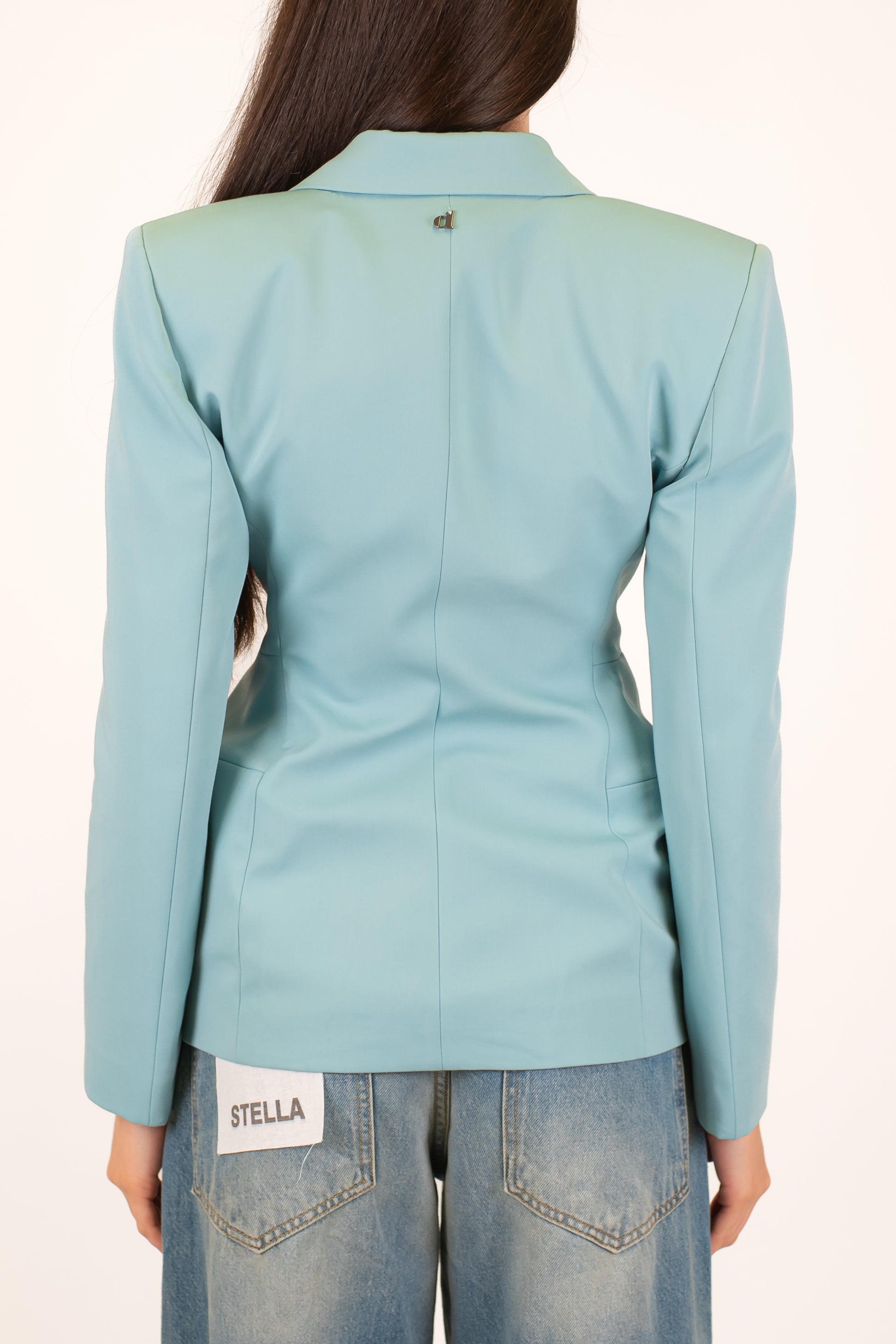 Dixie - Giacca doppiopetto slim con spalline