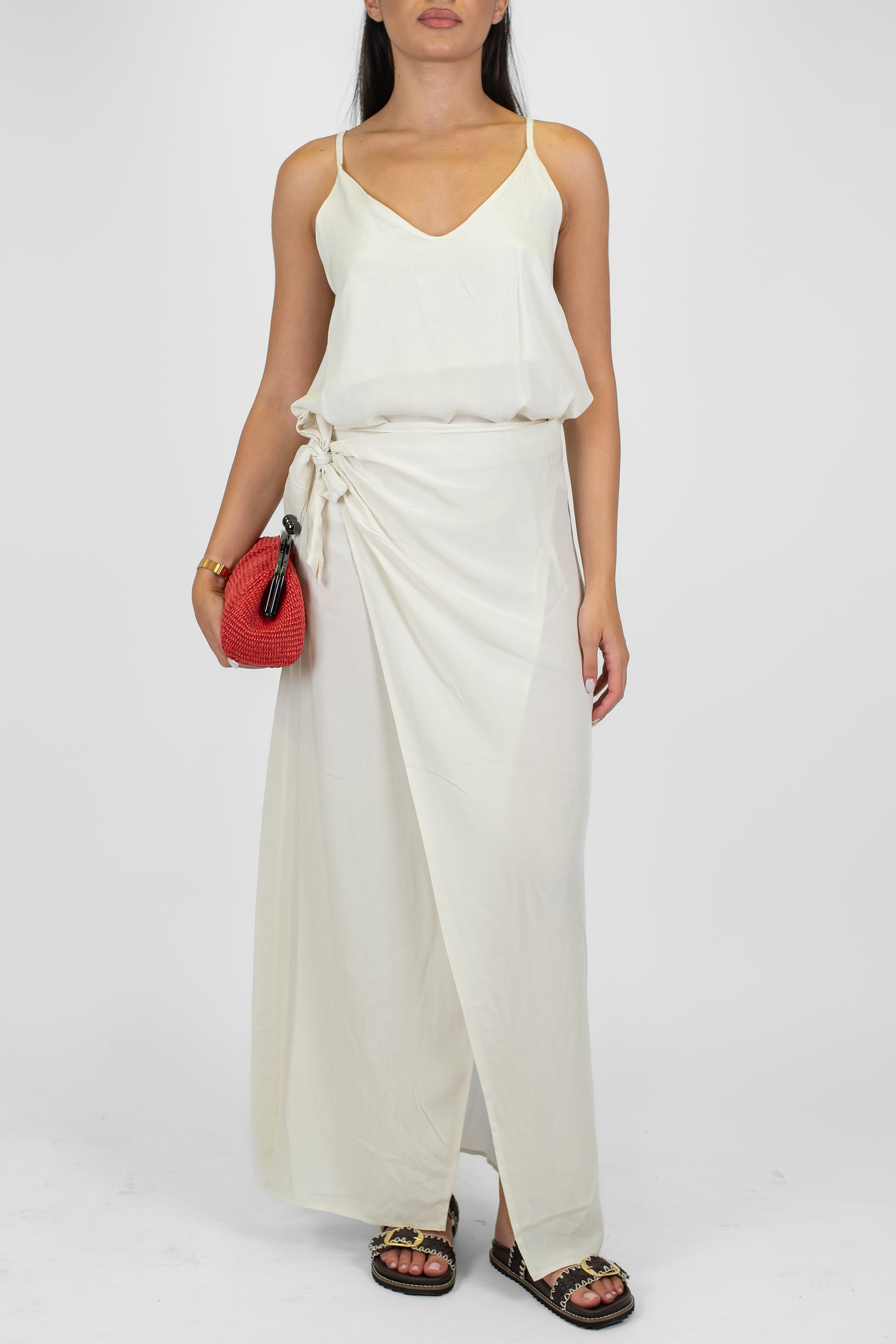 Havone - Gonna pareo chiusura a portafoglio