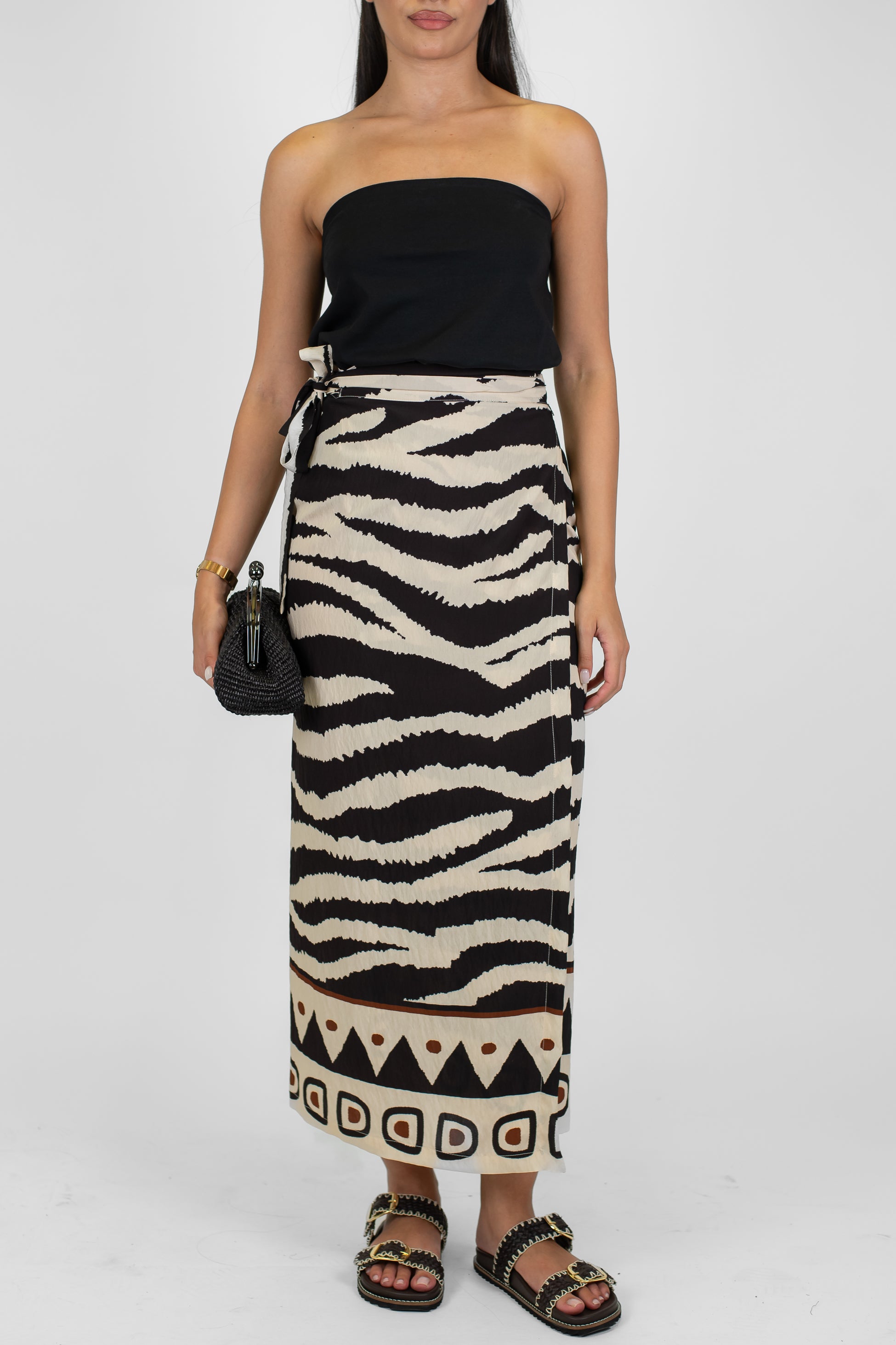 Dixie - Gonna portafoglio fantasia etnica