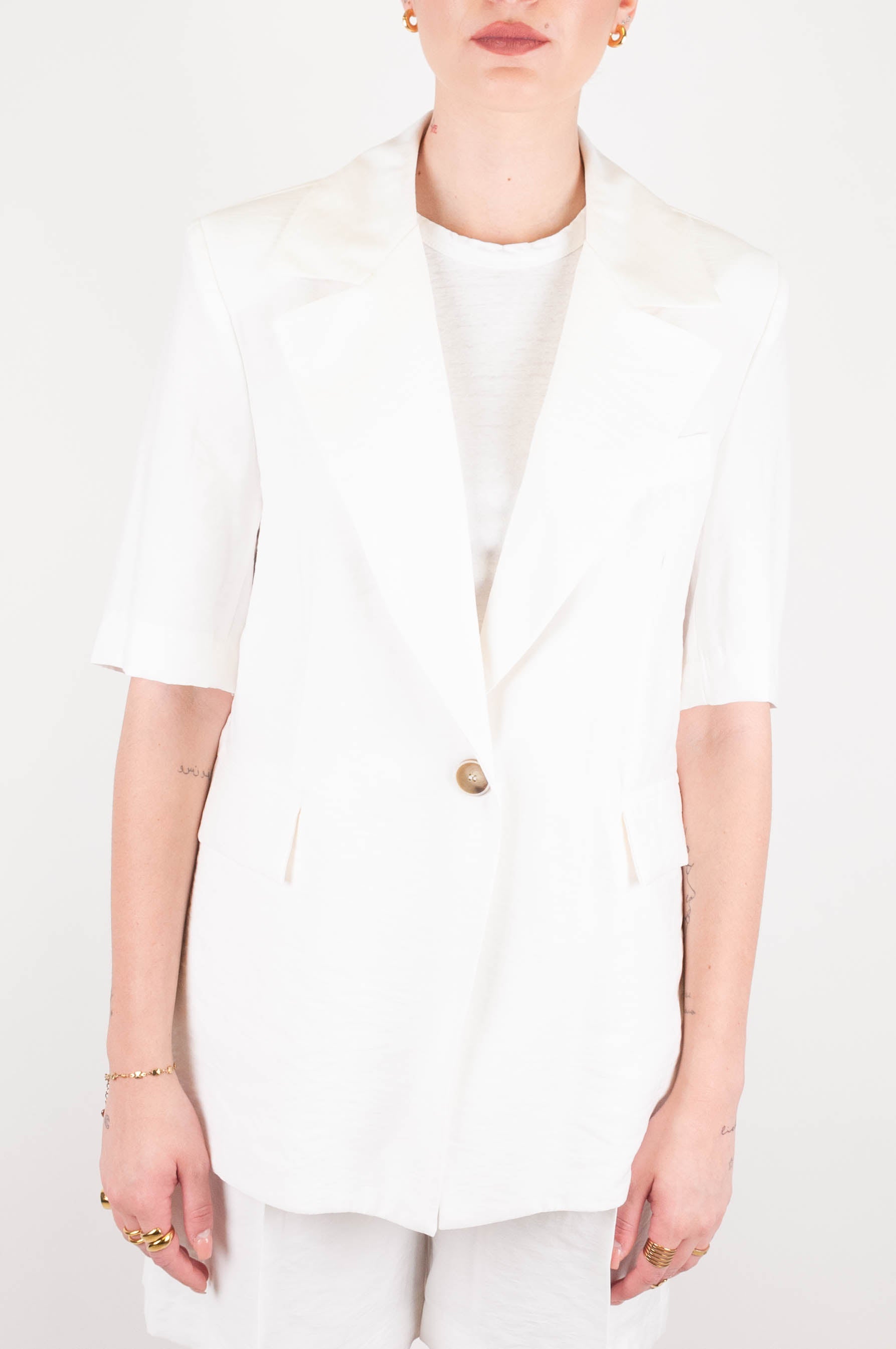 Maryley - Giacca mezza manica con chiusura ad un bottone