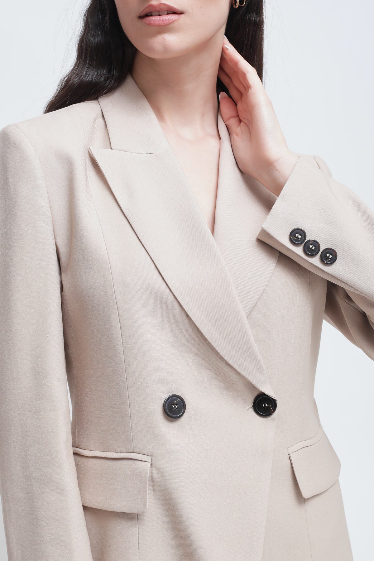 Maryley - Giacca doppiopetto con rever a lancia